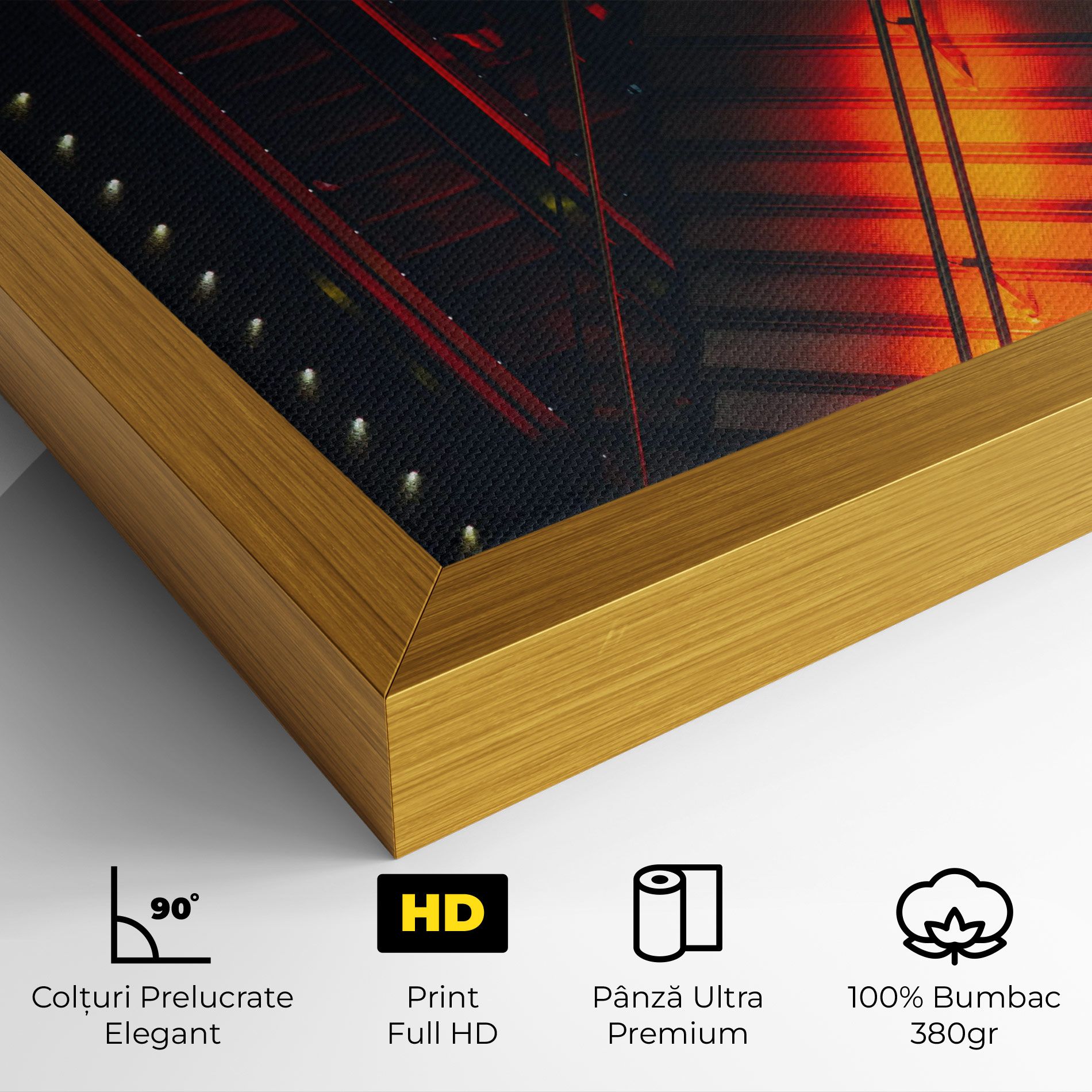 Orange Light Stairs mockup 4