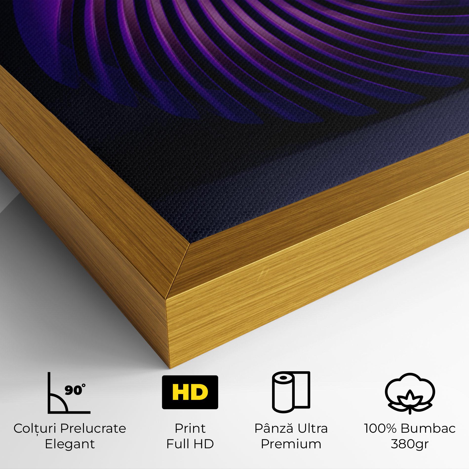 Tablou Canvas Purple Spiral mockup 4