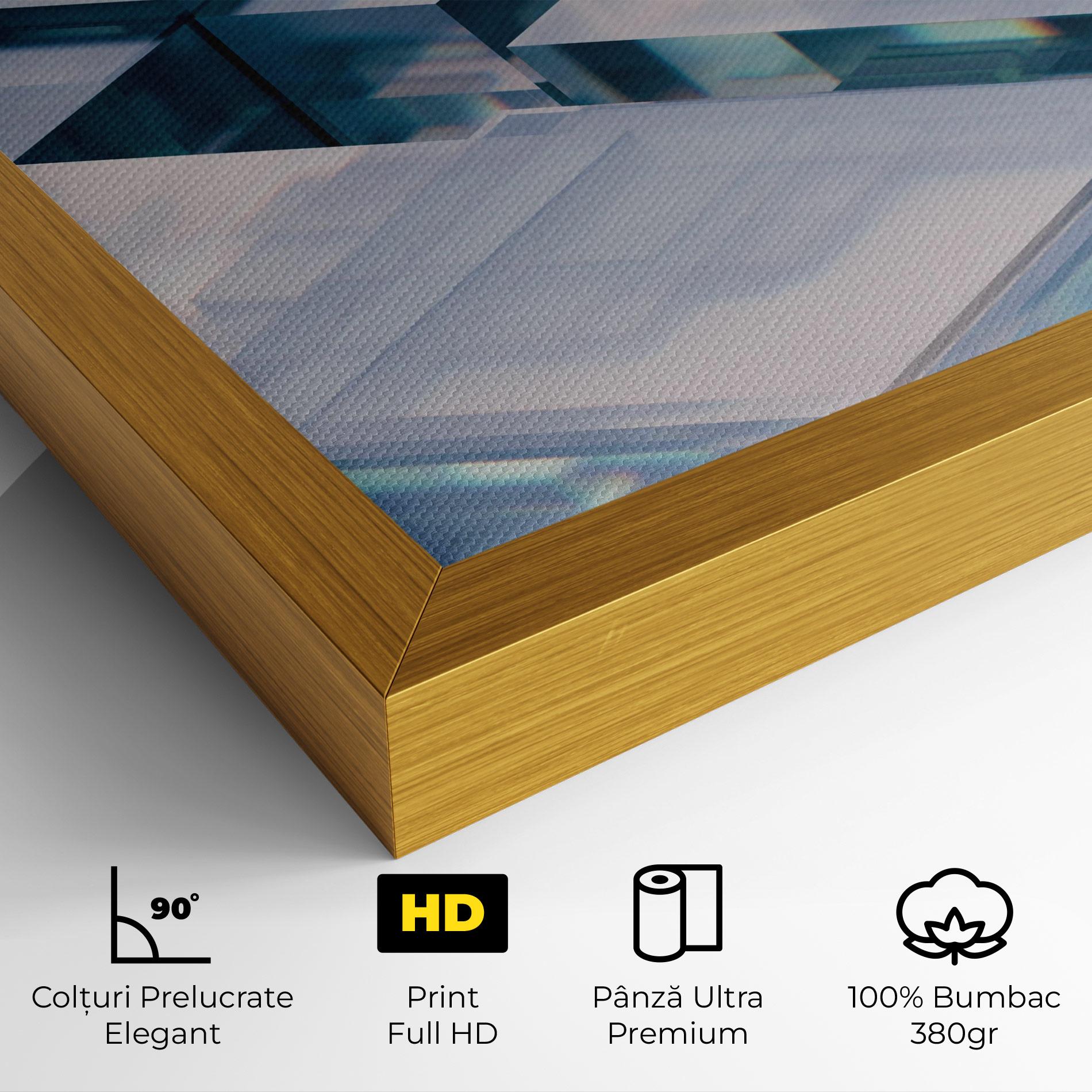 Tablou Canvas Square Glass mockup 4