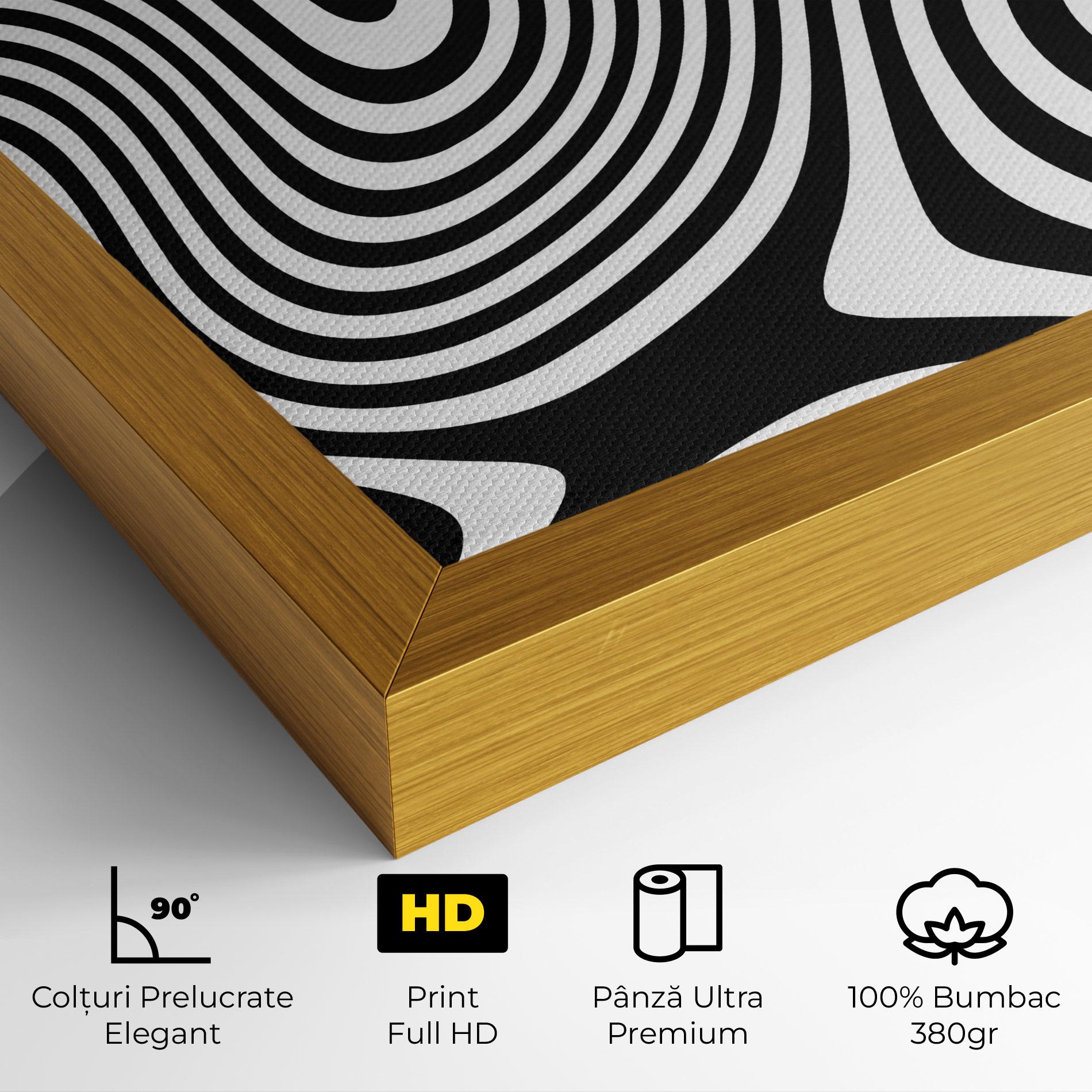 Tablou Canvas Wavy Stripes 01 mockup 4