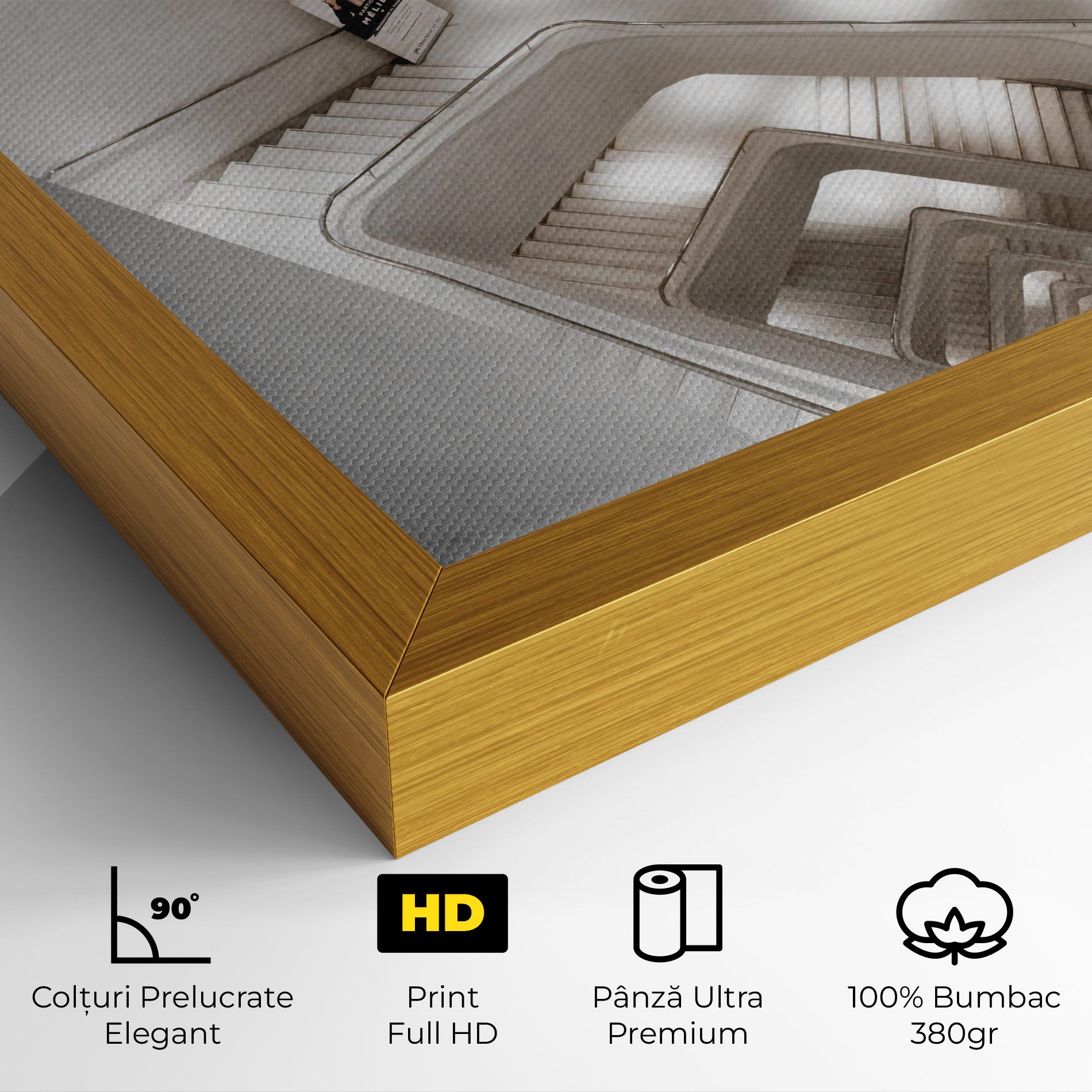 White Stairs Spiral mockup 4