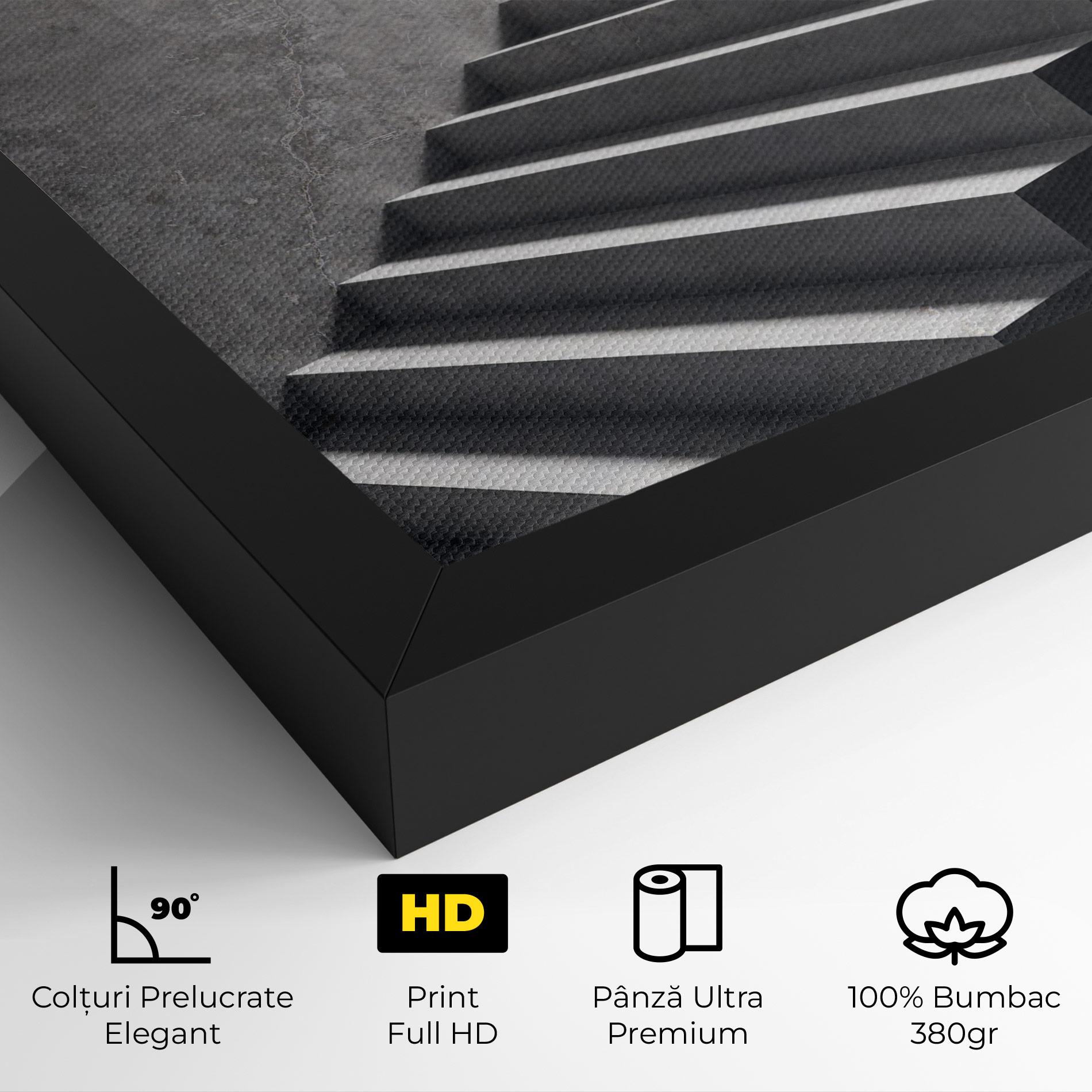 Tablou Canvas Concrete Stairs mockup 4