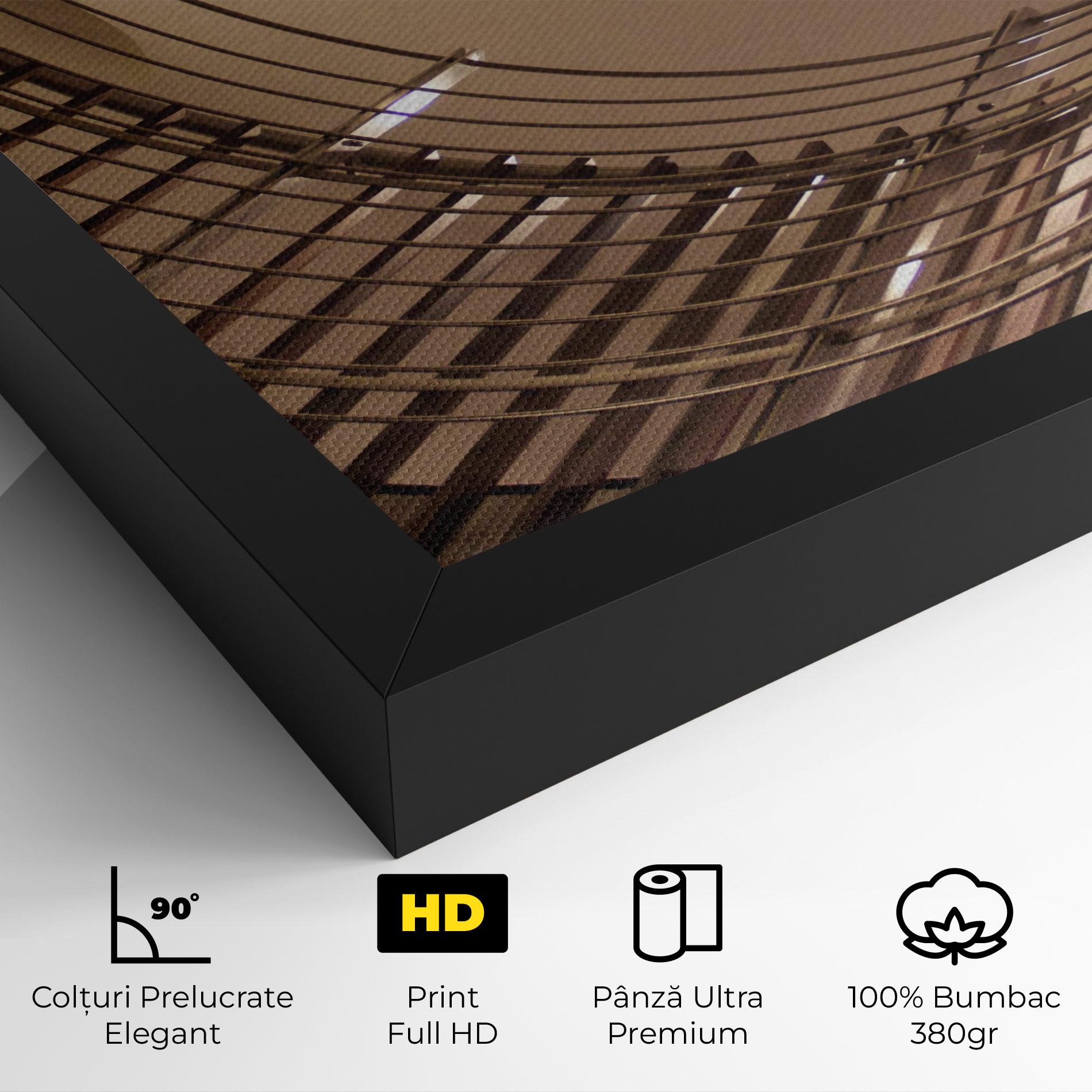 Tablou Canvas Cream Stairs mockup 4