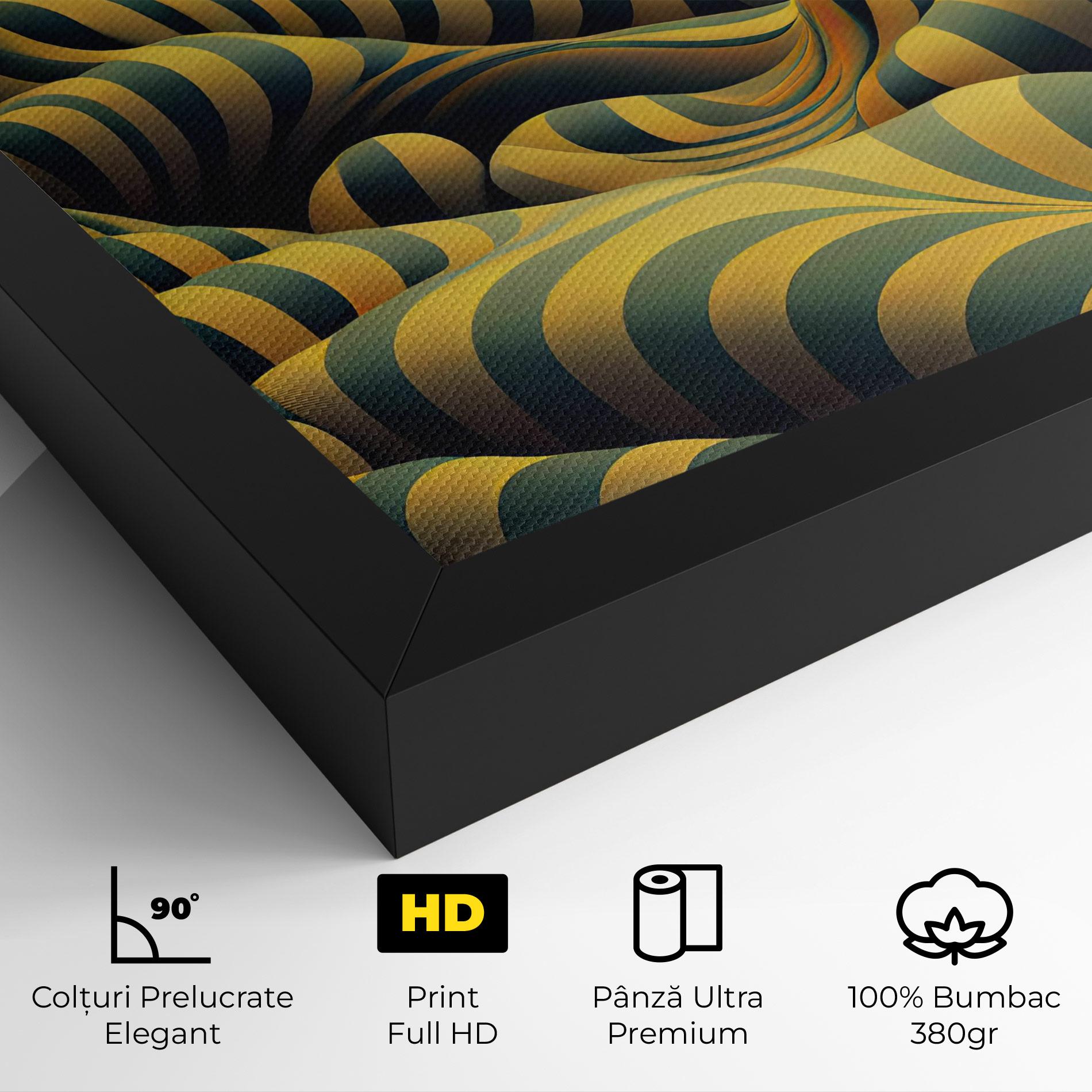 Tablou Canvas Green Yellow View mockup 4