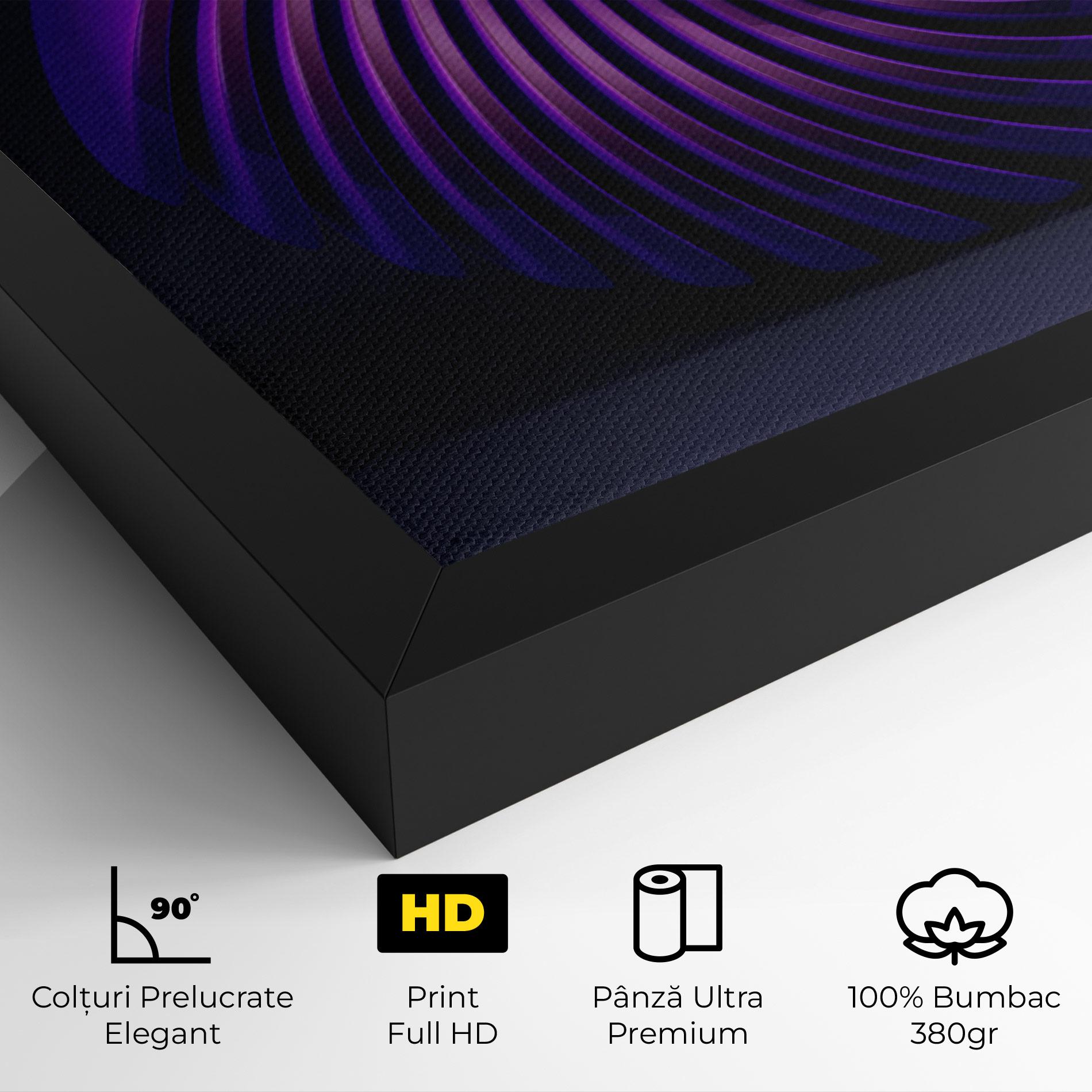 Tablou Canvas Purple Spiral mockup 4