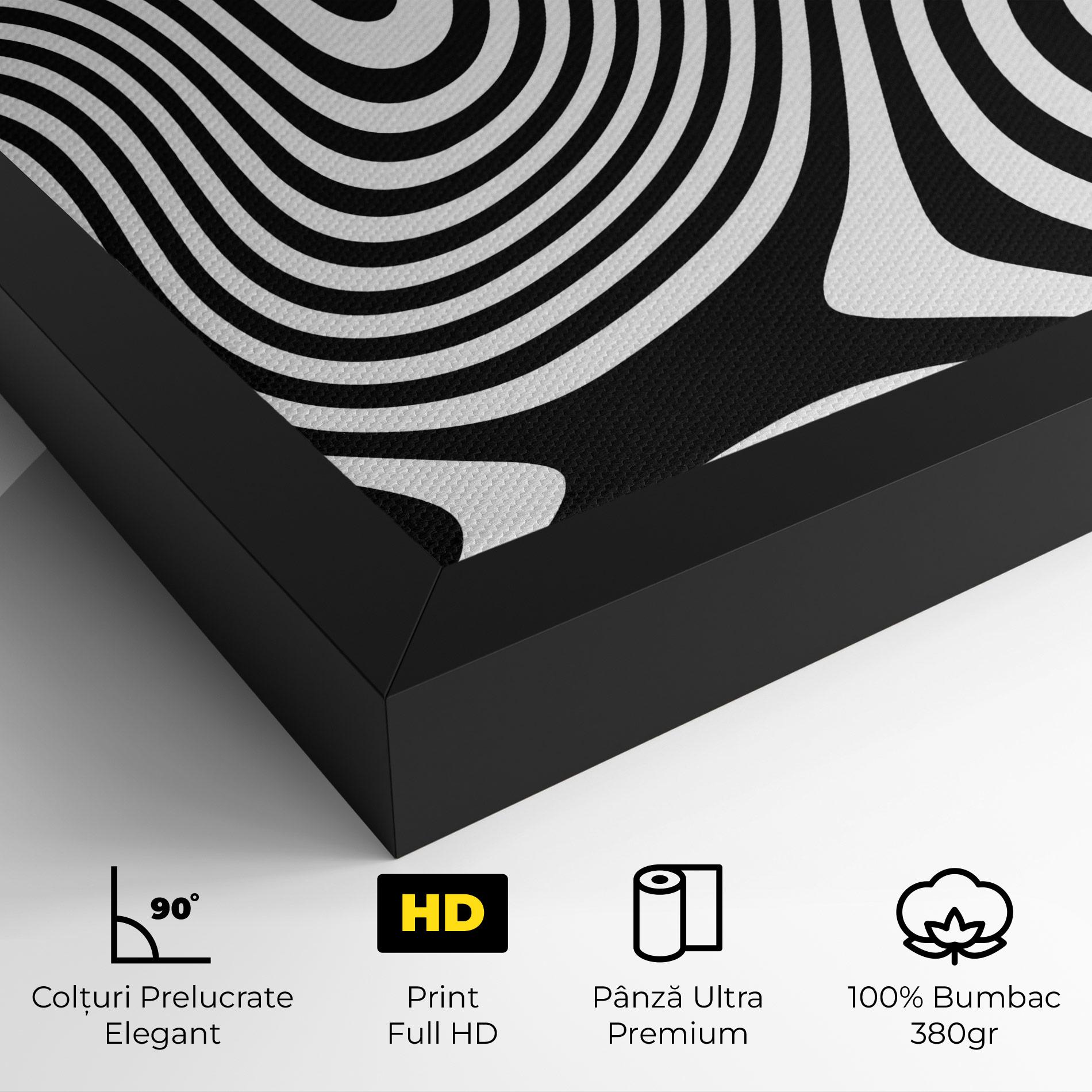 Tablou Canvas Wavy Stripes 01 mockup 4