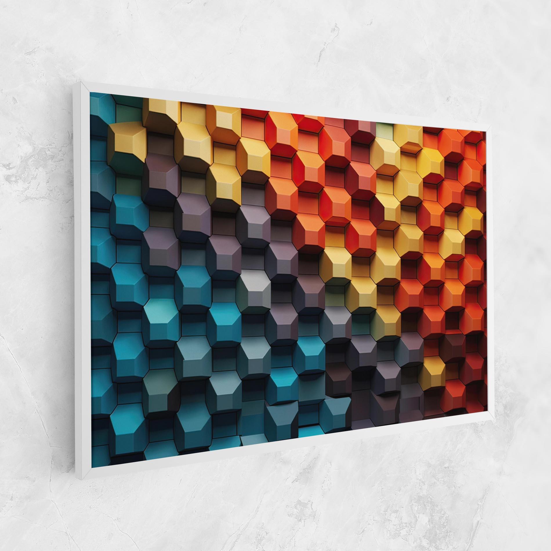 Tablou Canvas 3d Sqare Mix mockup 1