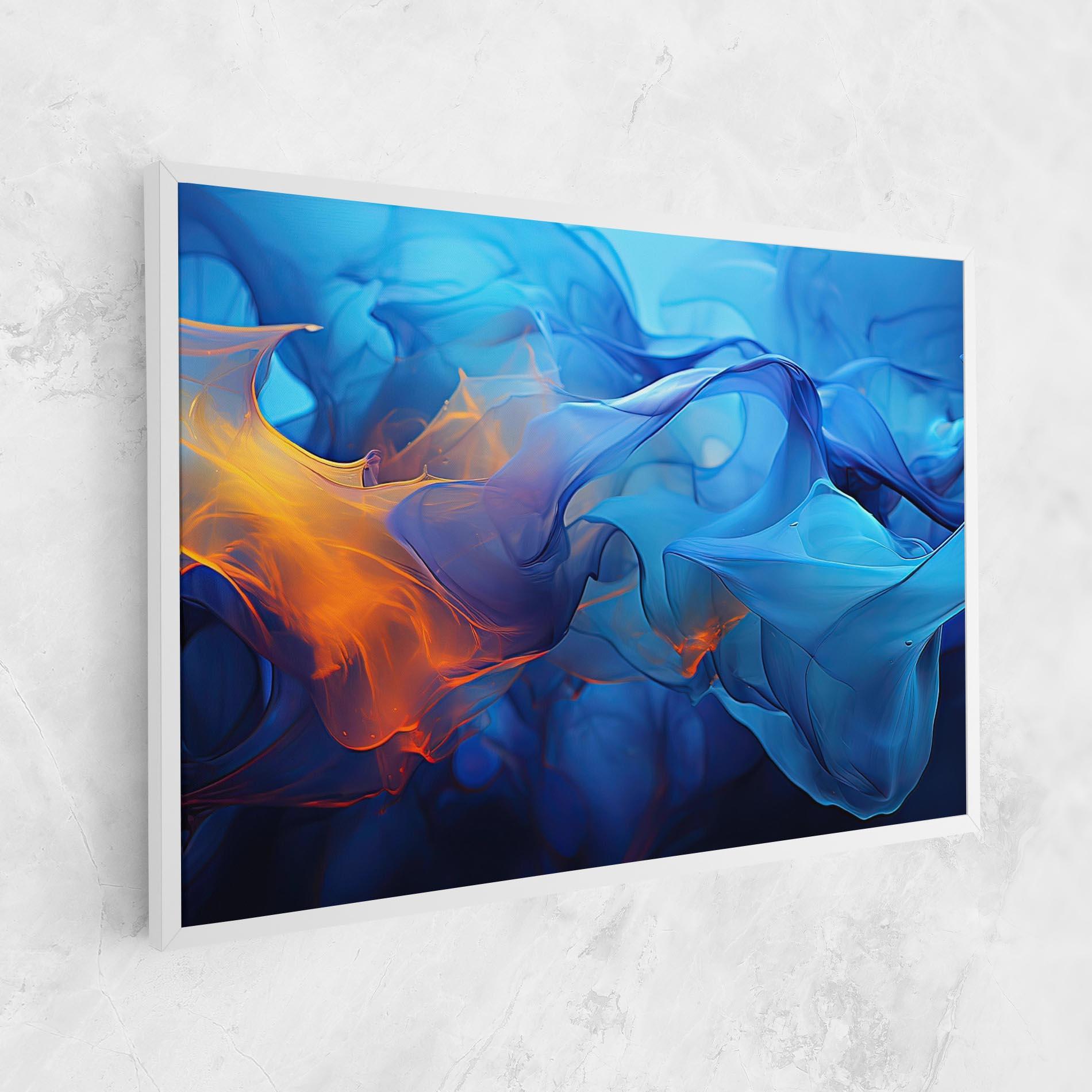 Tablou Canvas Blue Orange Floating mockup 1
