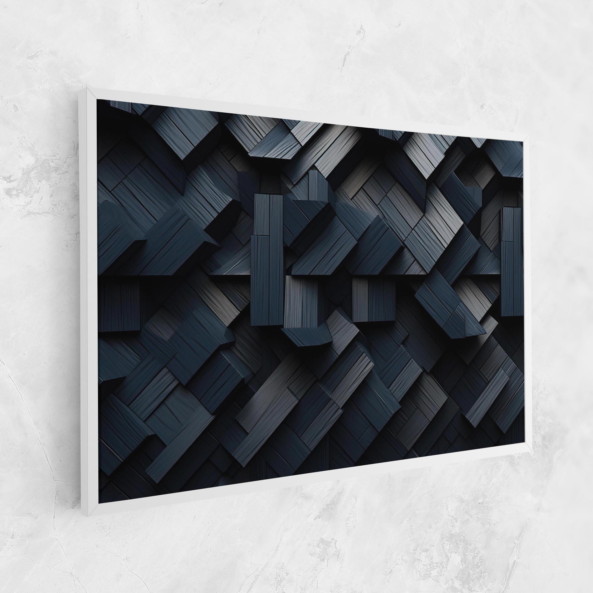 Tablou Canvas Dark Blue Wall mockup 1