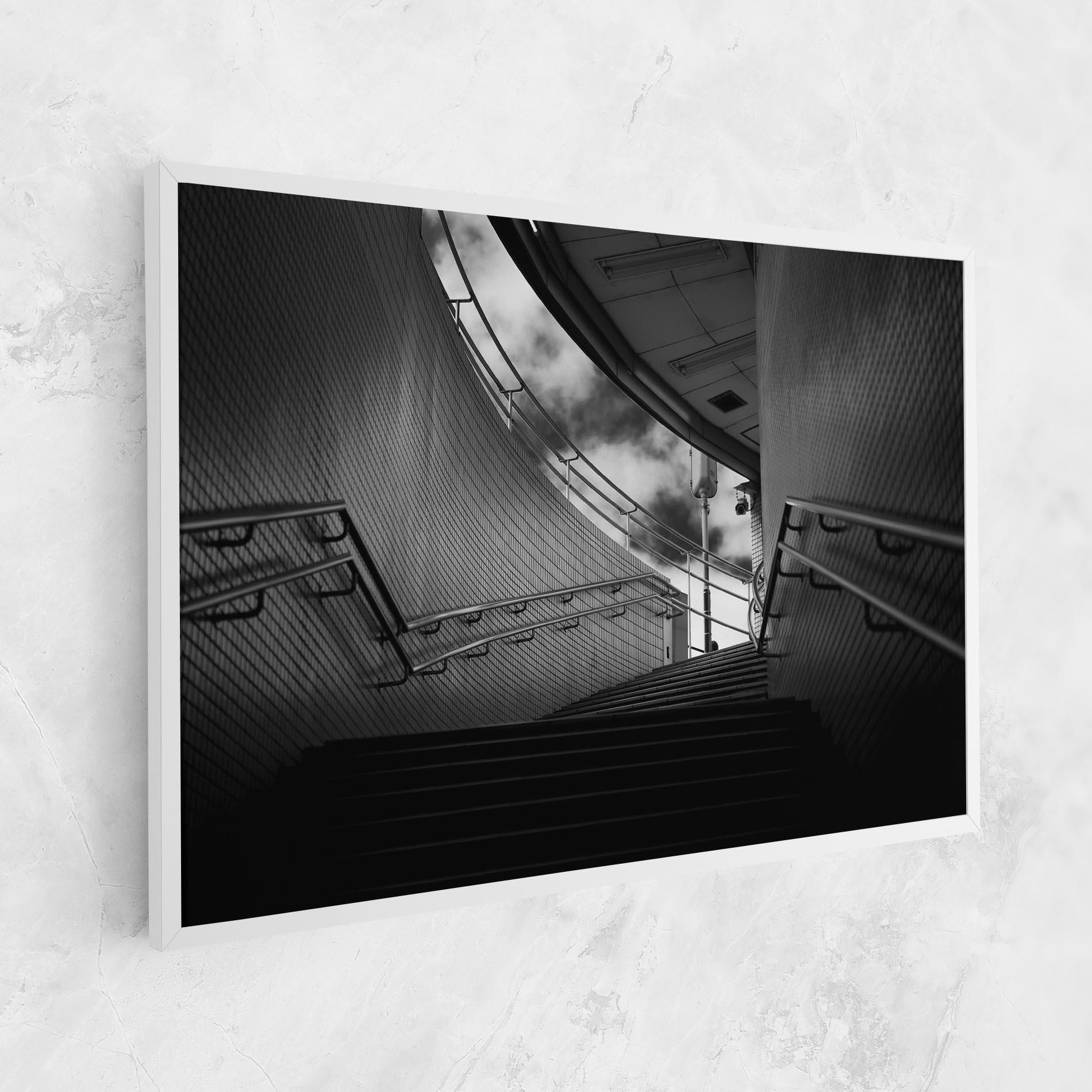 Tablou Canvas Grey Up Stairs mockup 1