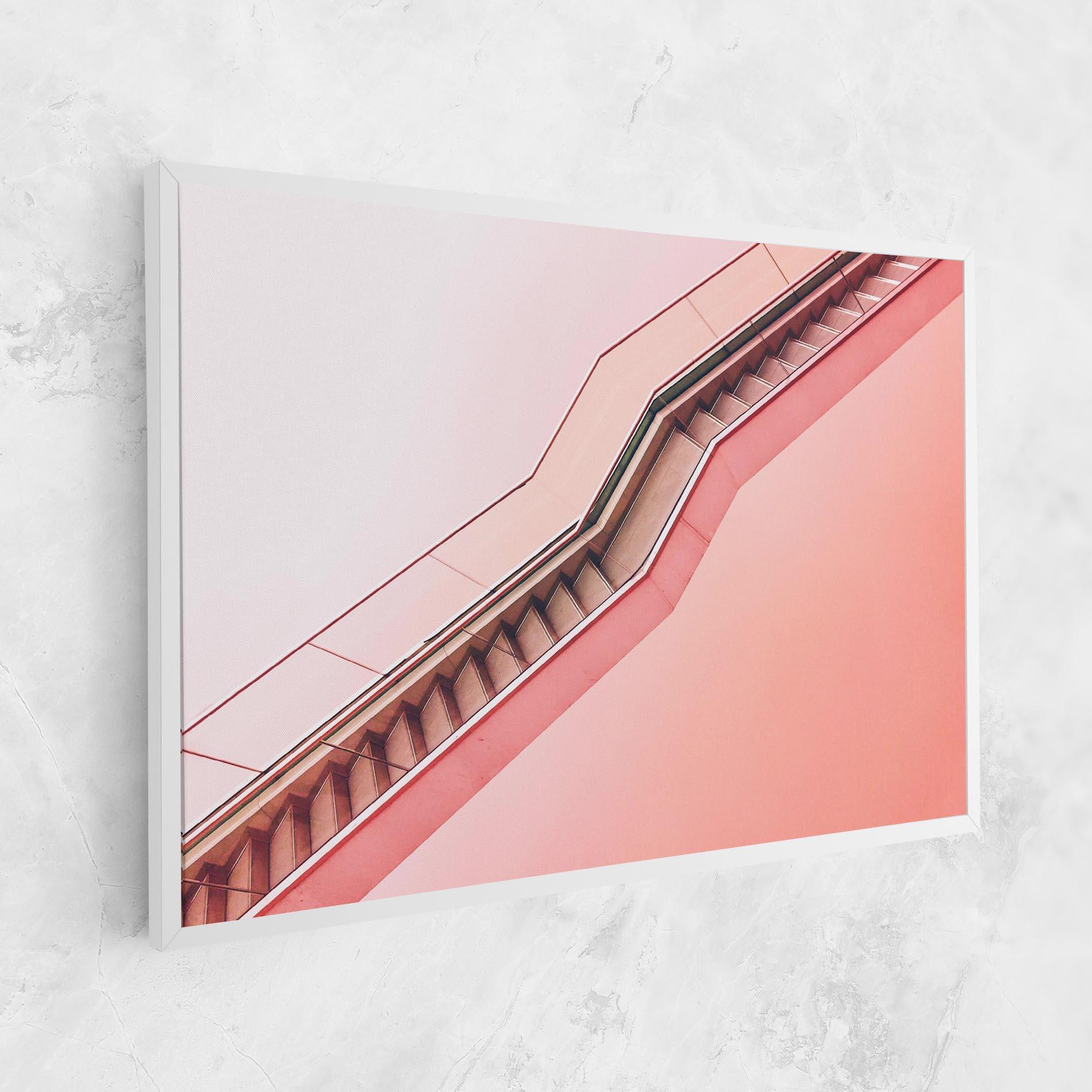 Tablou Canvas Pink Stairs mockup 1