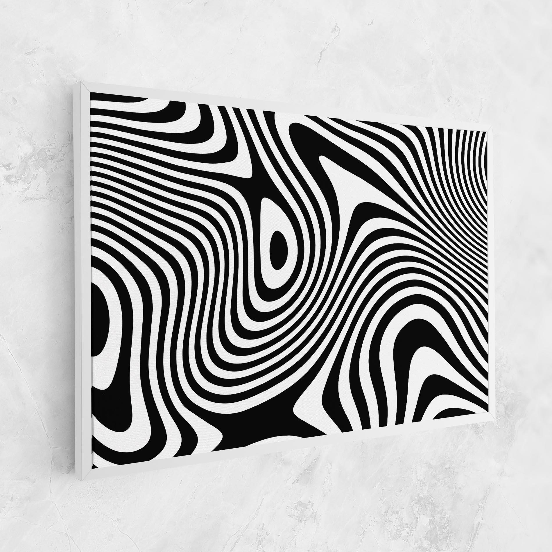 Tablou Canvas Wavy Stripes 01 mockup 1