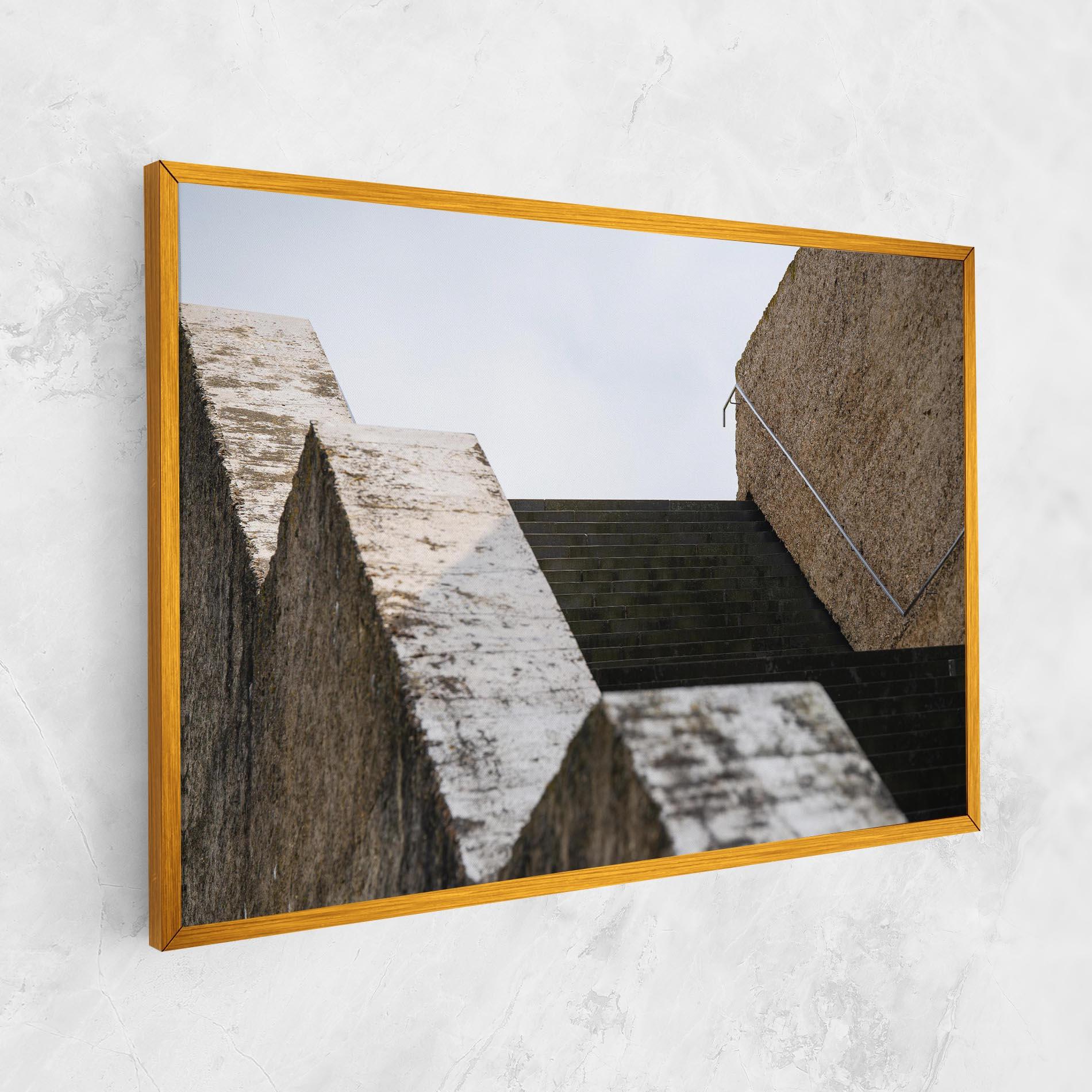 Tablou Canvas Black Stairs mockup 1