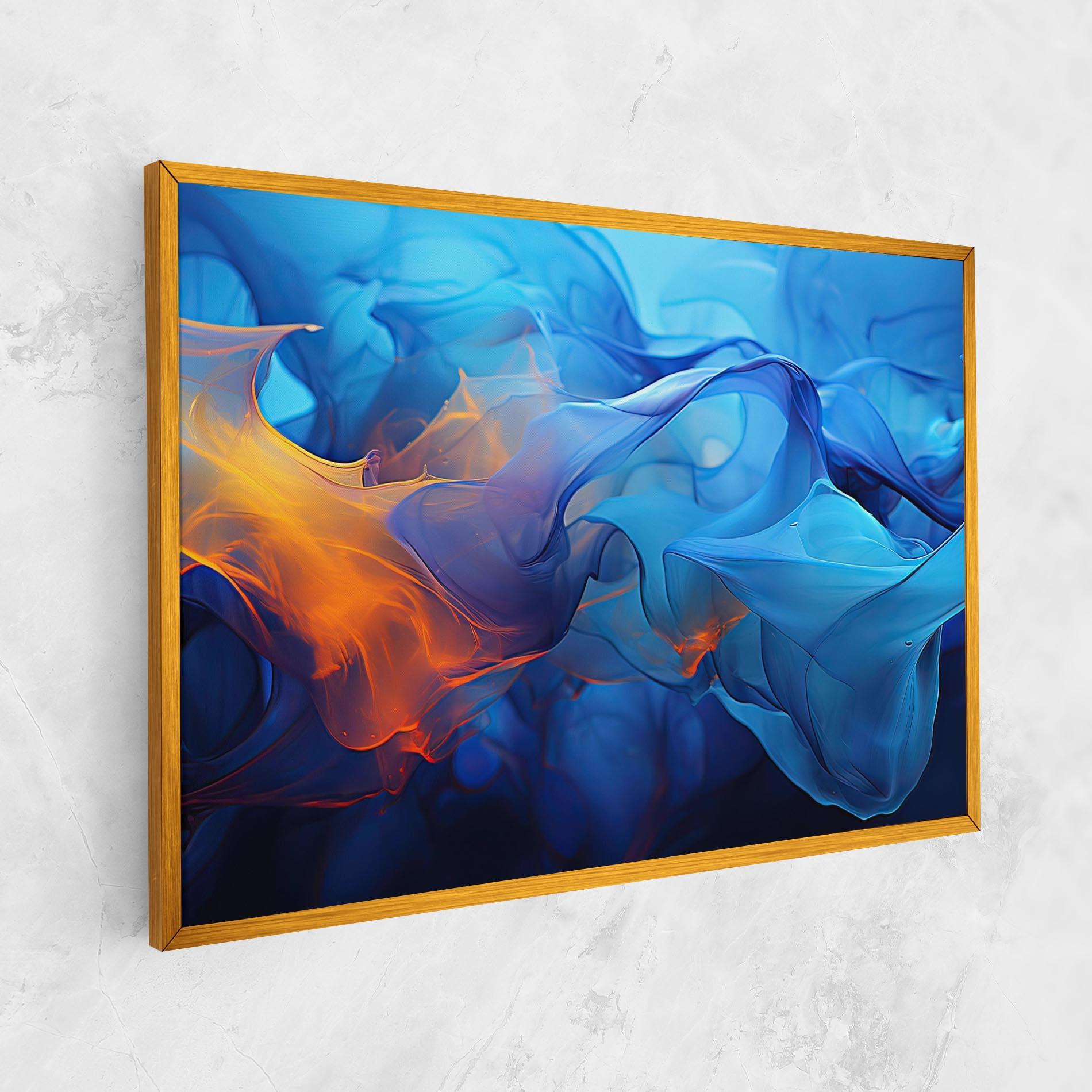 Tablou Canvas Blue Orange Floating mockup 1