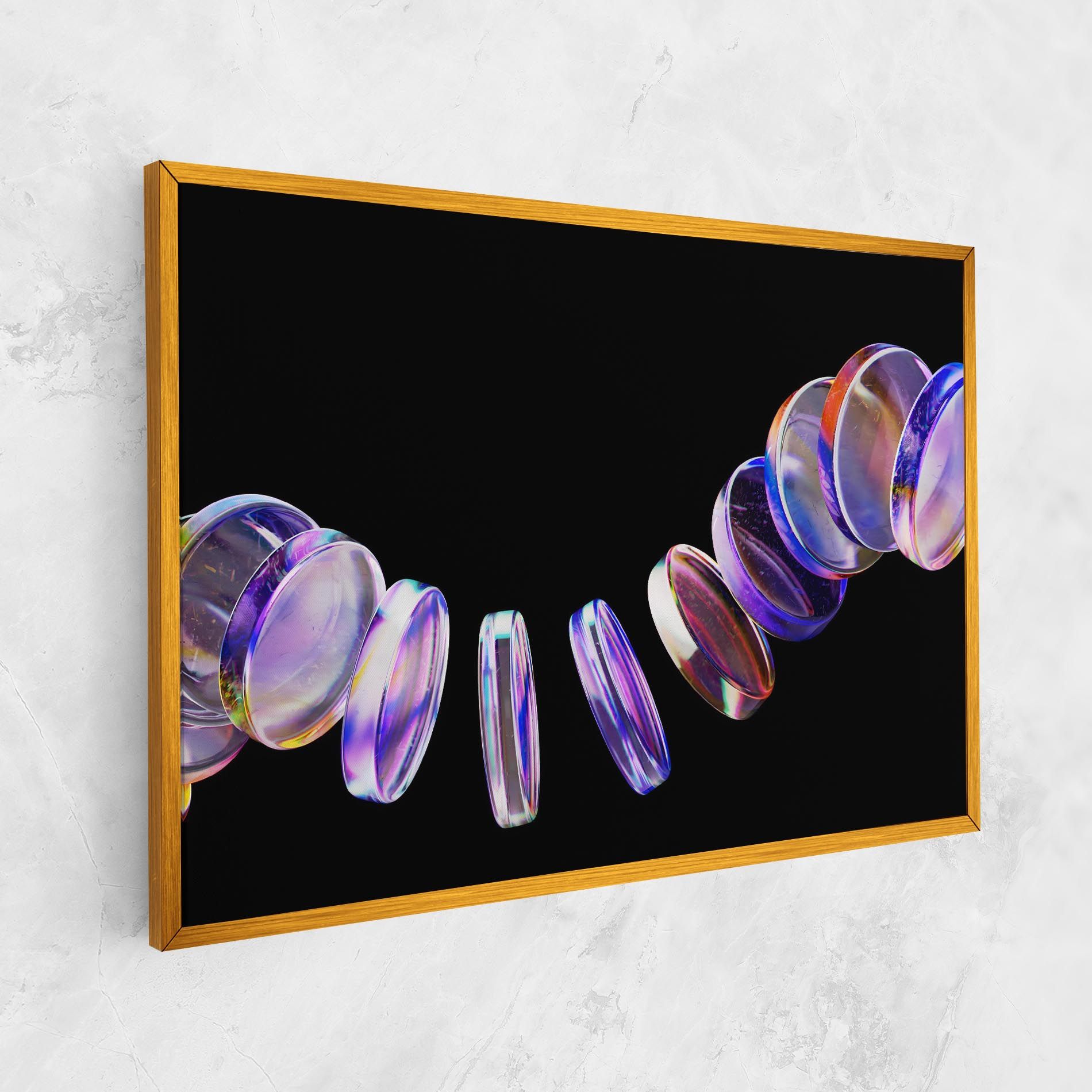 Circle Glass Floating mockup 1