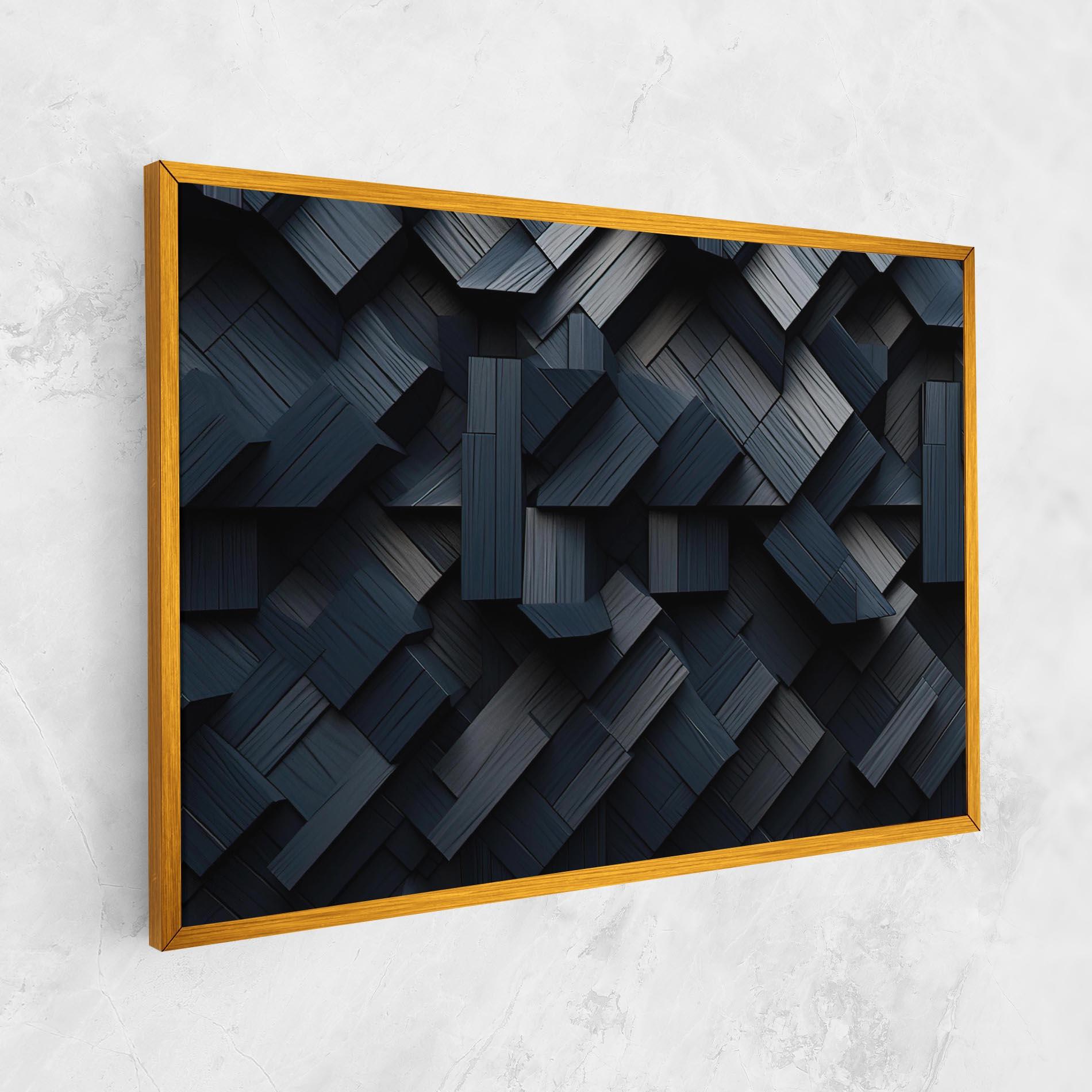 Tablou Canvas Dark Blue Wall mockup 1