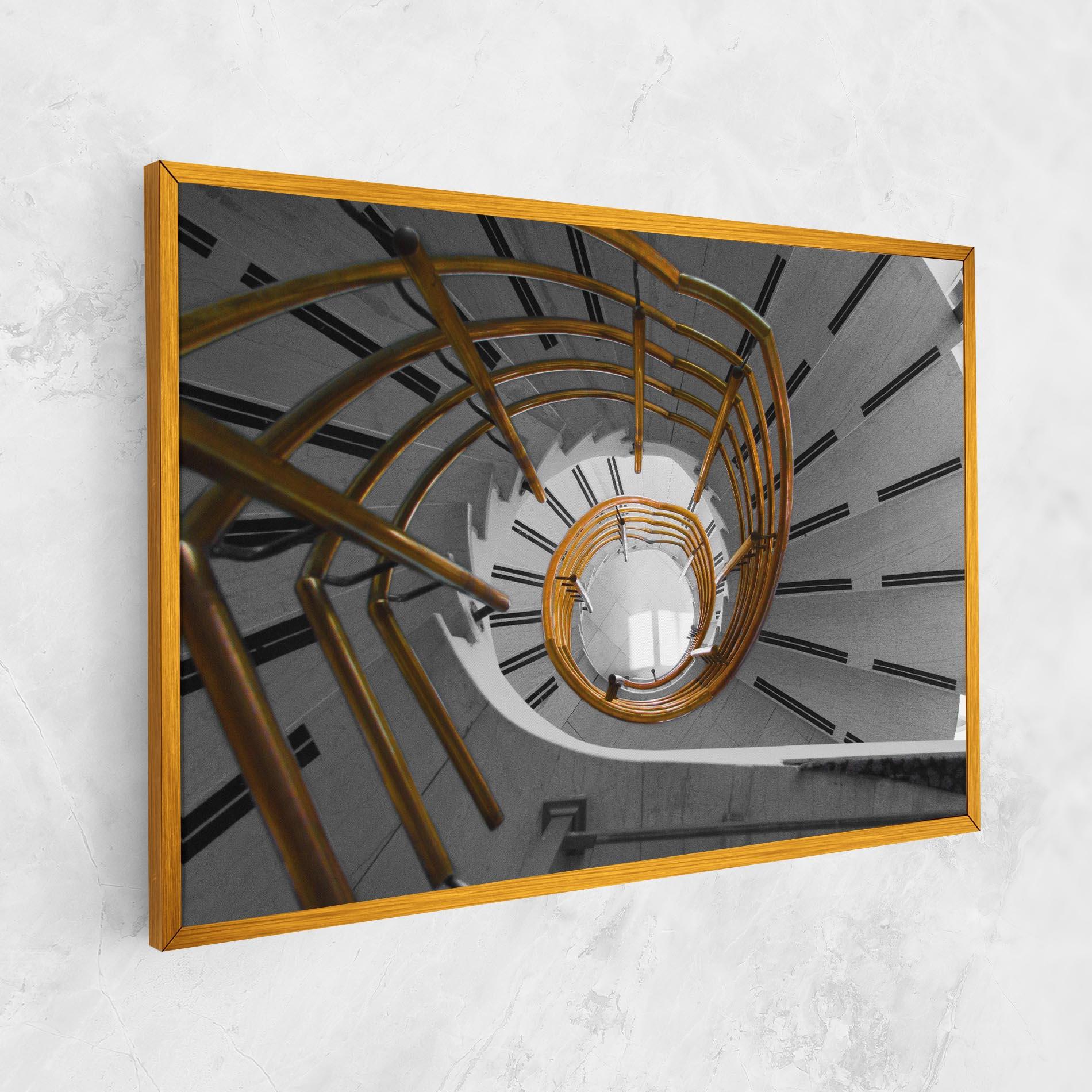 Tablou Canvas Gold Bar Stairs mockup 1