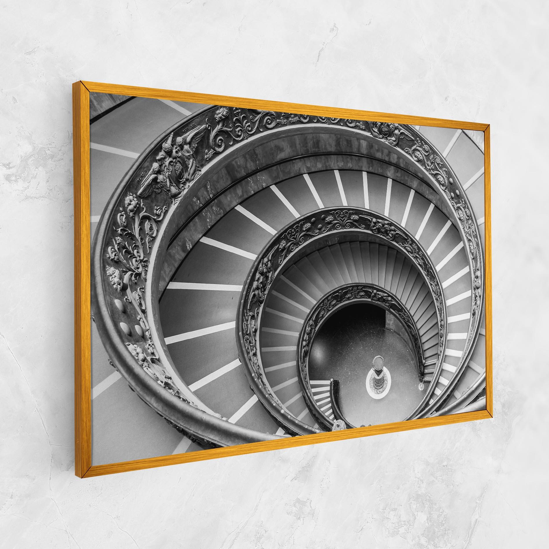 Tablou Canvas Grey Spiral mockup 1