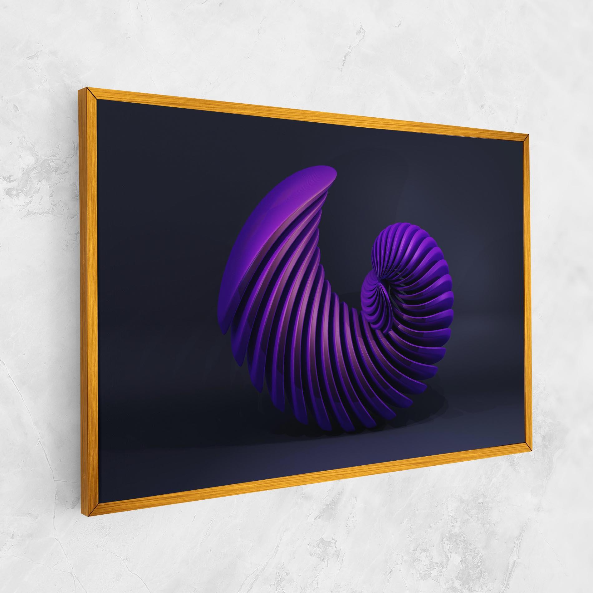 Tablou Canvas Purple Spiral mockup 1