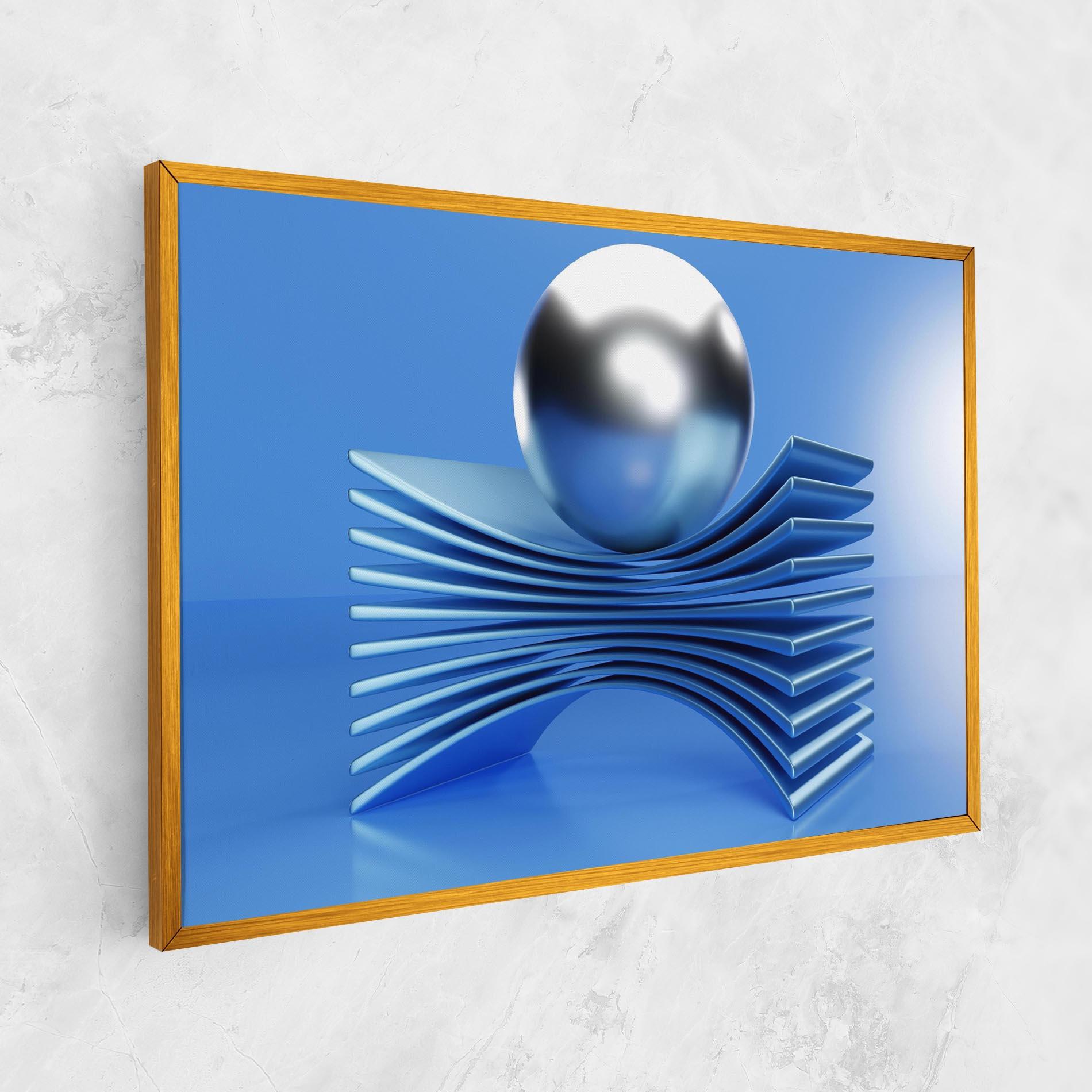 Tablou Canvas Silver Ball mockup 1