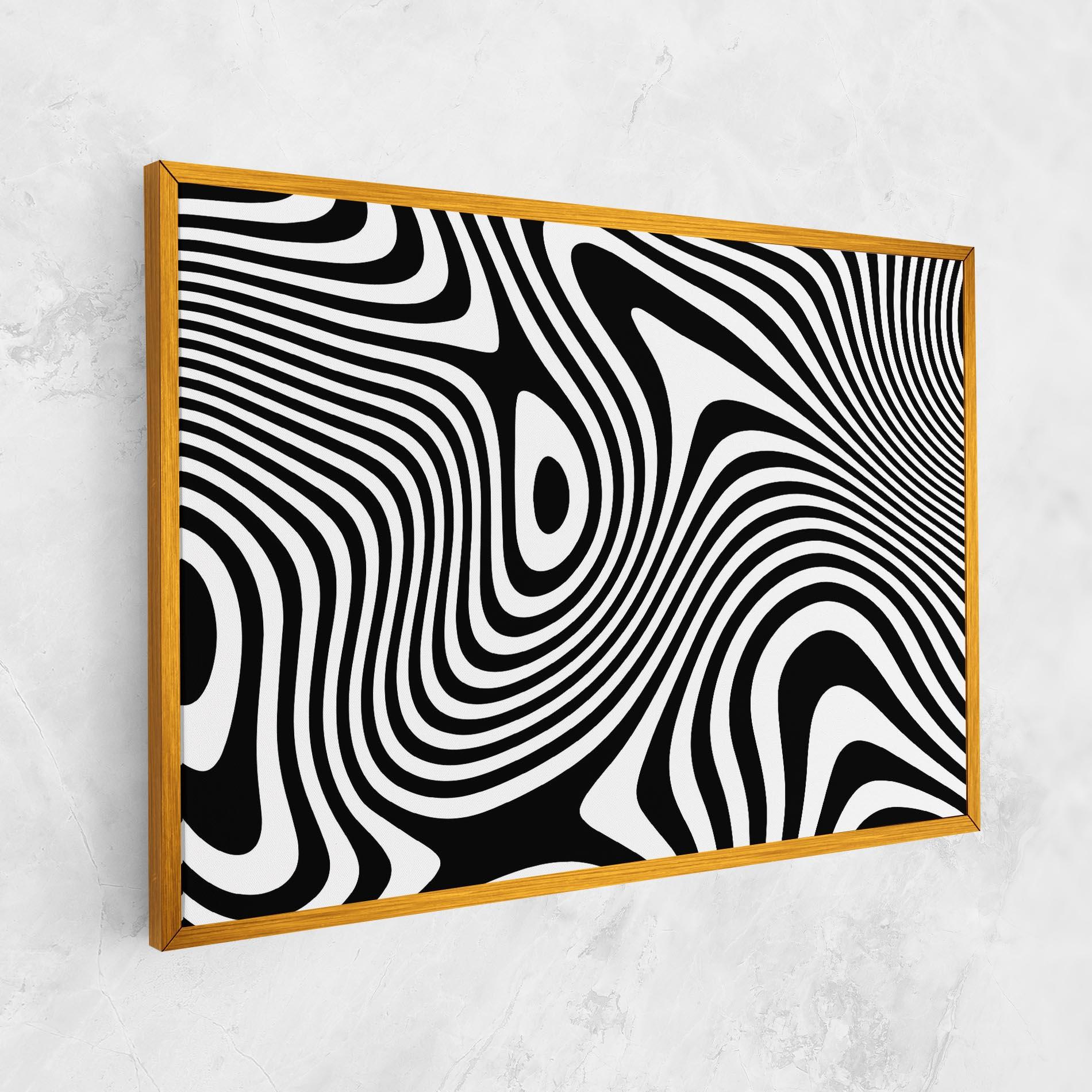 Tablou Canvas Wavy Stripes 01 mockup 1