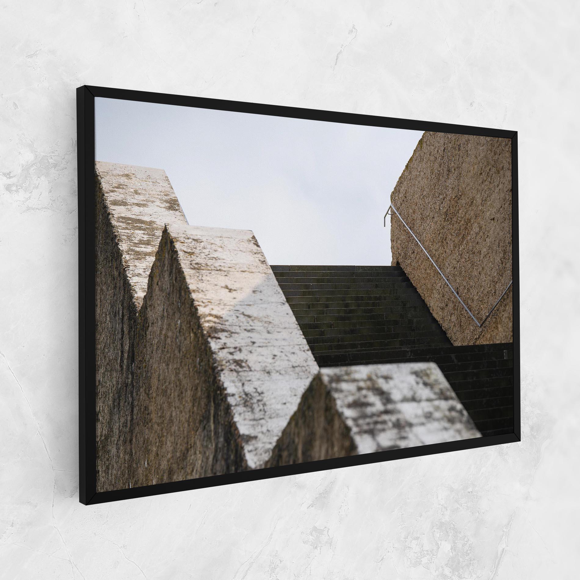Tablou Canvas Black Stairs mockup 1