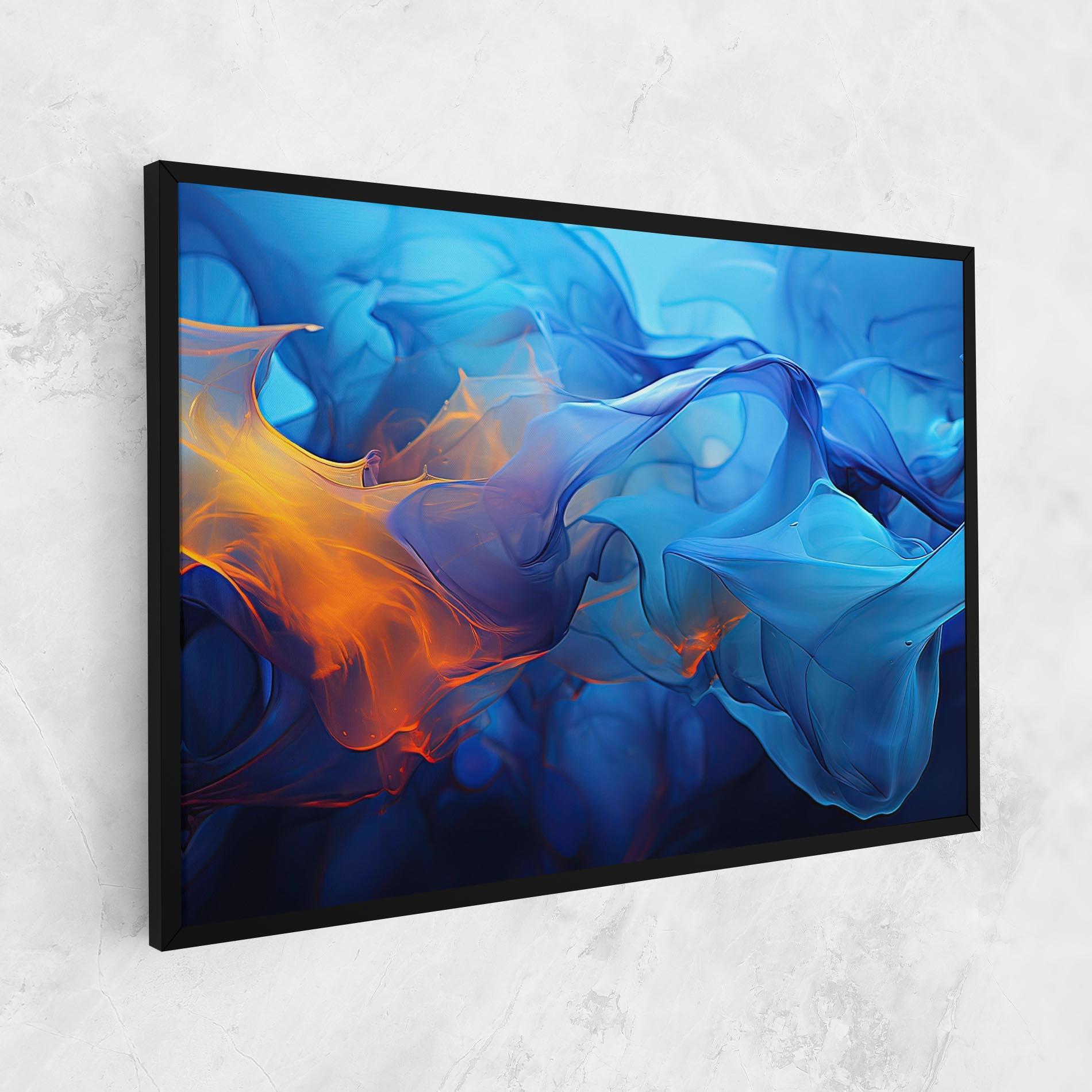 Tablou Canvas Blue Orange Floating mockup 1