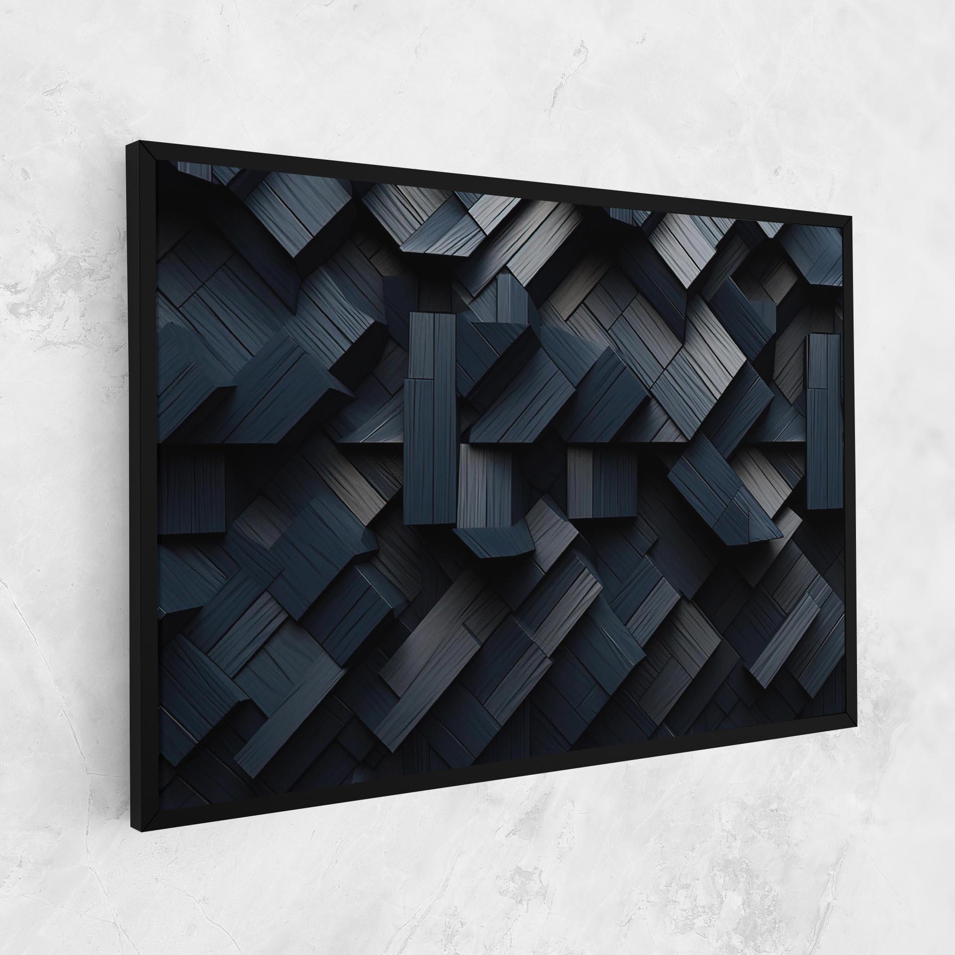 Tablou Canvas Dark Blue Wall mockup 1