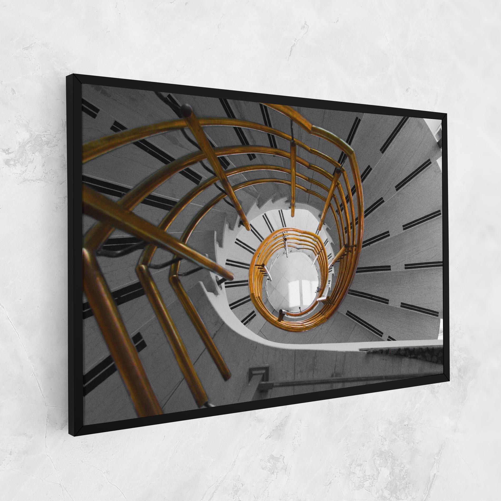 Tablou Canvas Gold Bar Stairs mockup 1