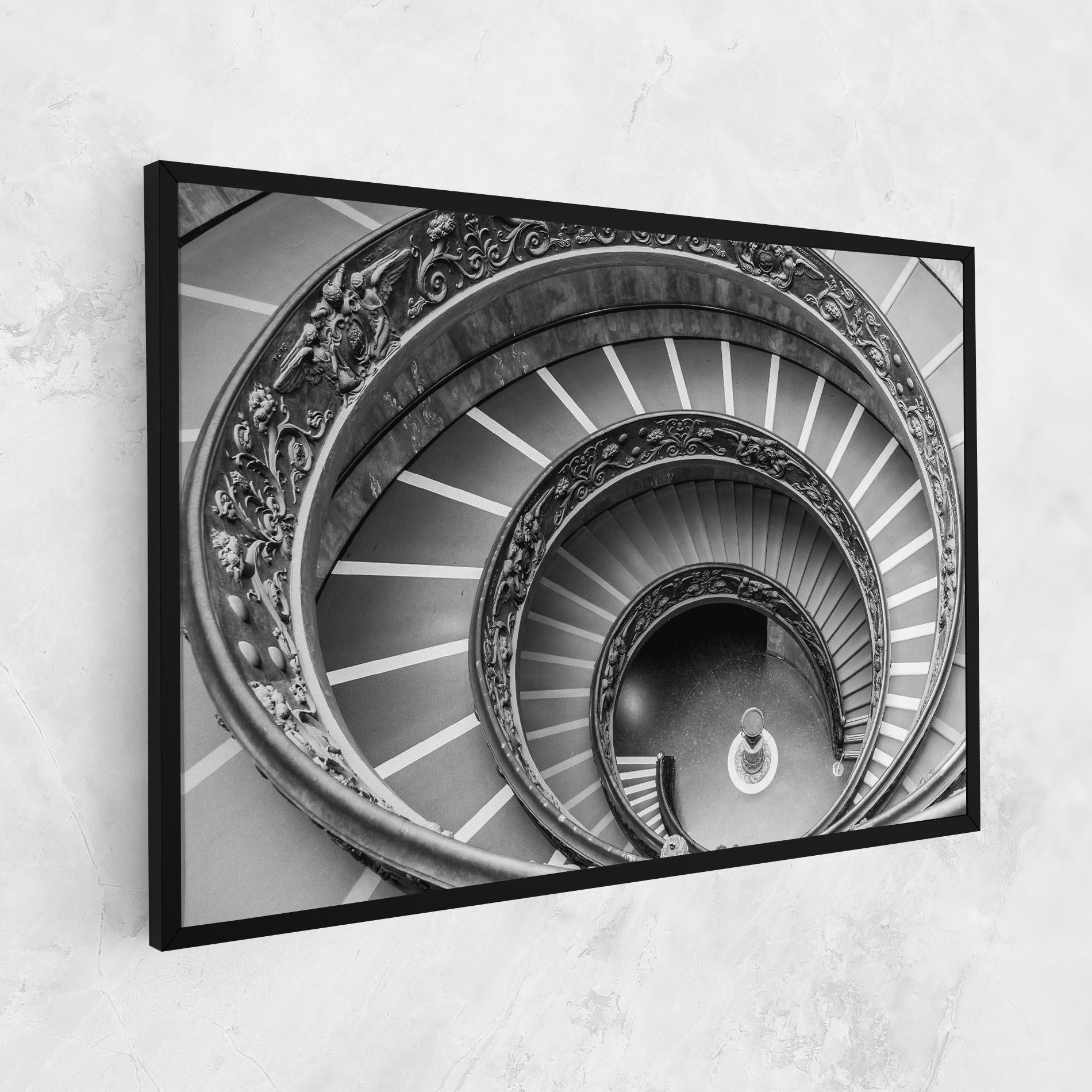 Tablou Canvas Grey Spiral mockup 1