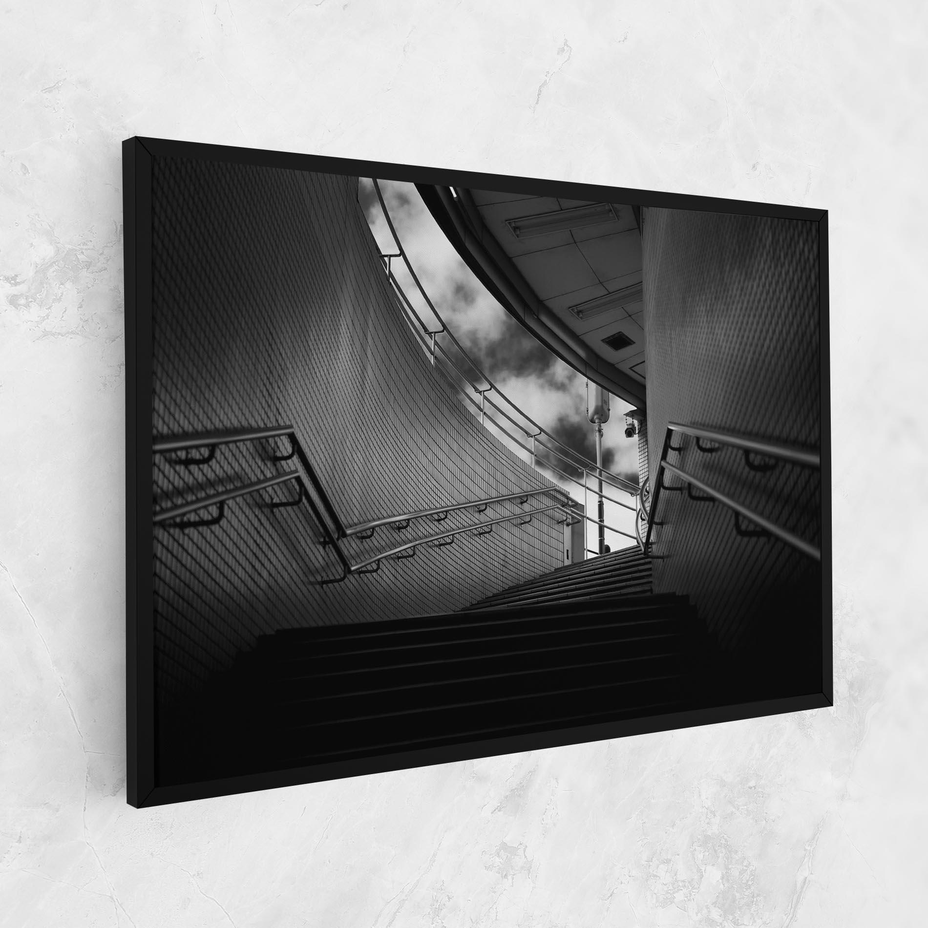 Tablou Canvas Grey Up Stairs mockup 1