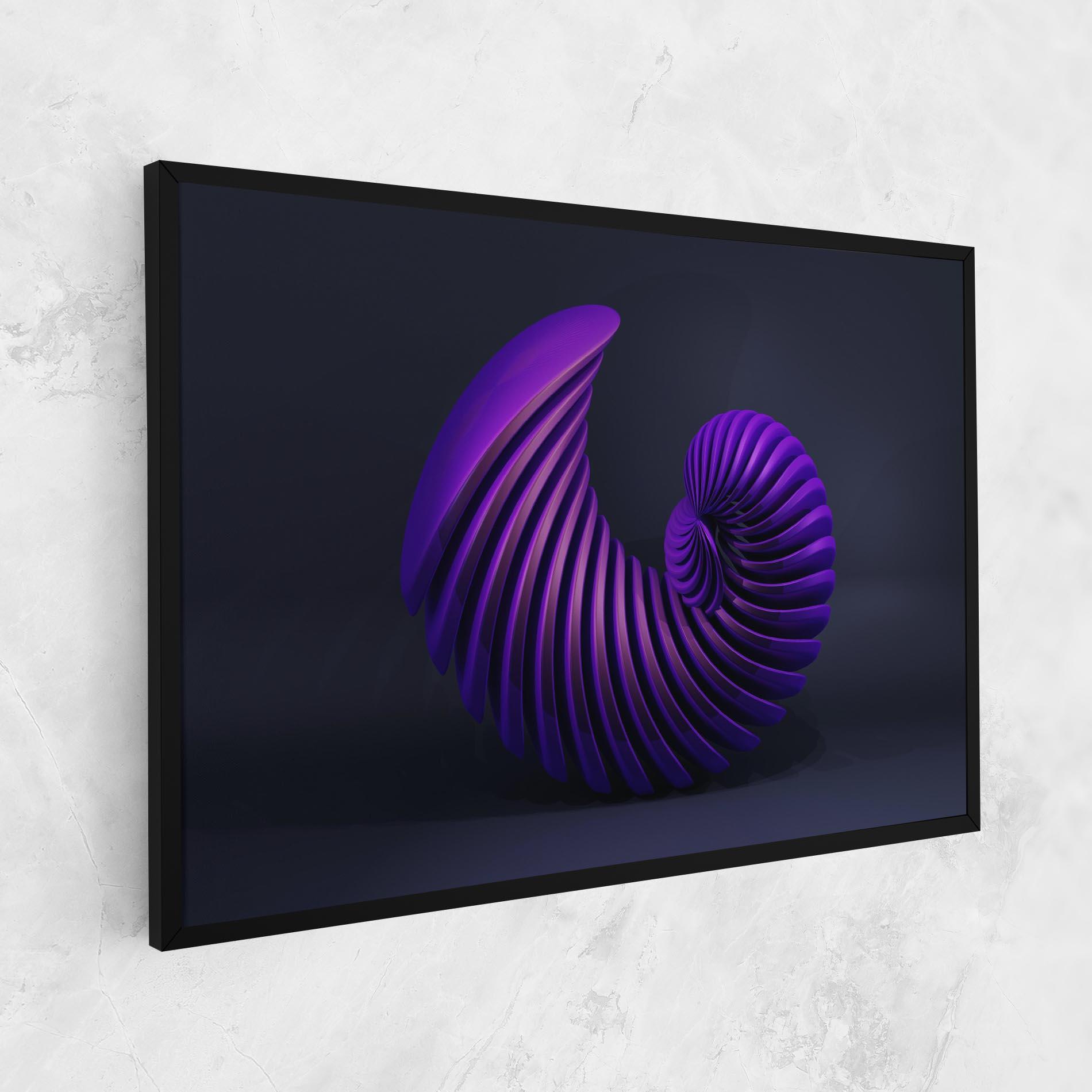 Tablou Canvas Purple Spiral mockup 1