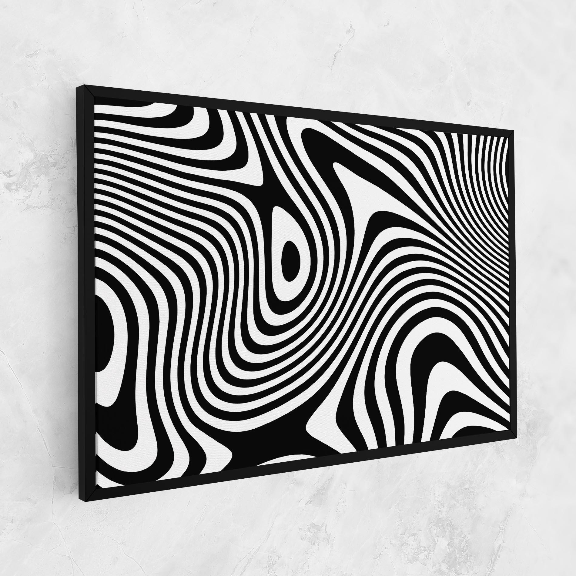 Tablou Canvas Wavy Stripes 01 mockup 1