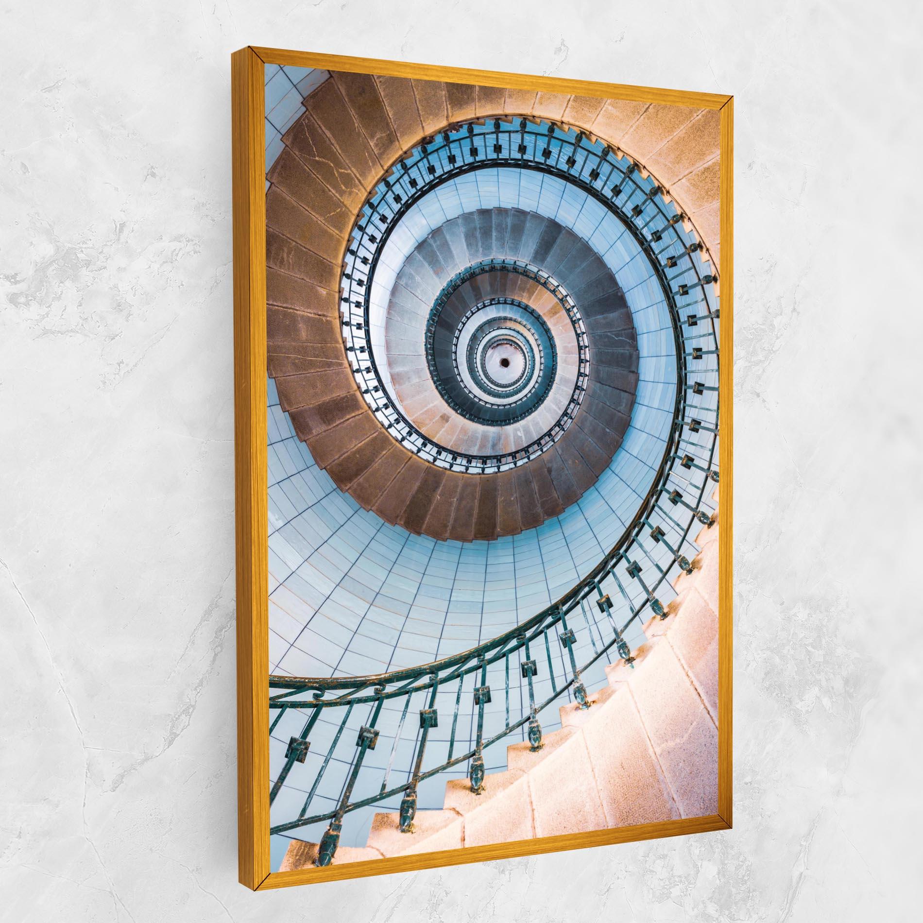 Tablou Canvas Blue Opaline Stairs mockup 1