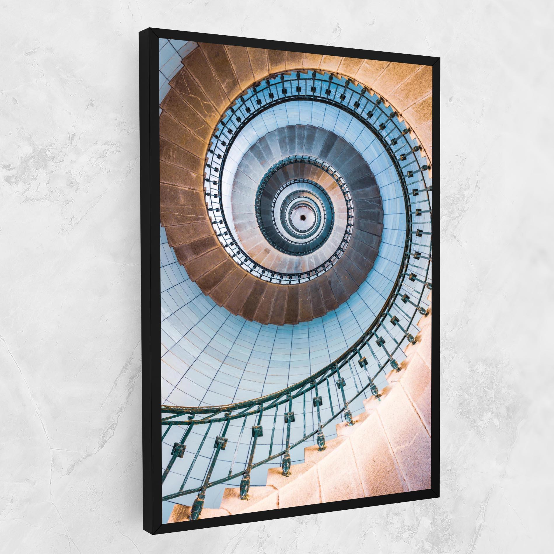 Tablou Canvas Blue Opaline Stairs mockup 1