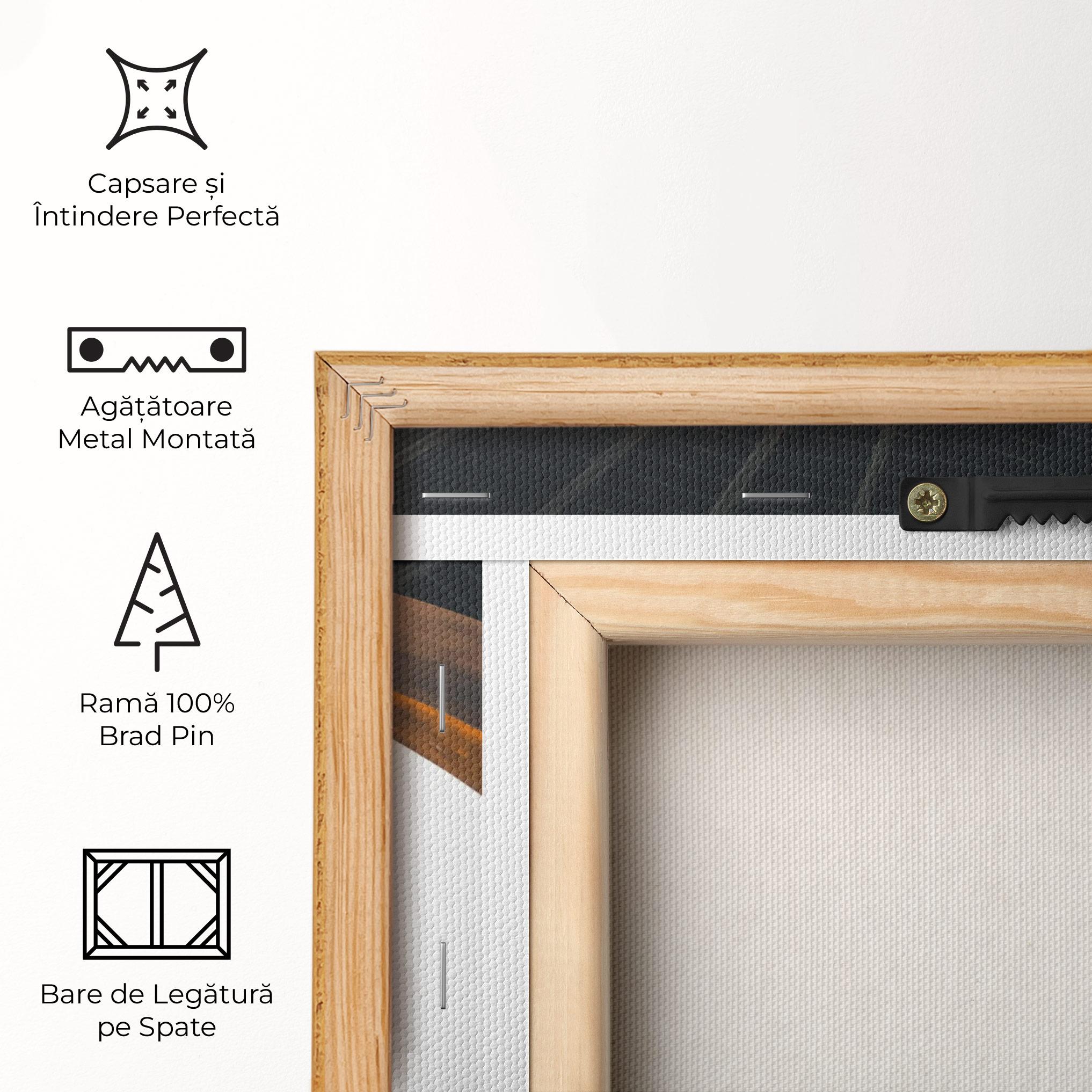 Tablou Canvas Black Spiral Stairs mockup 5