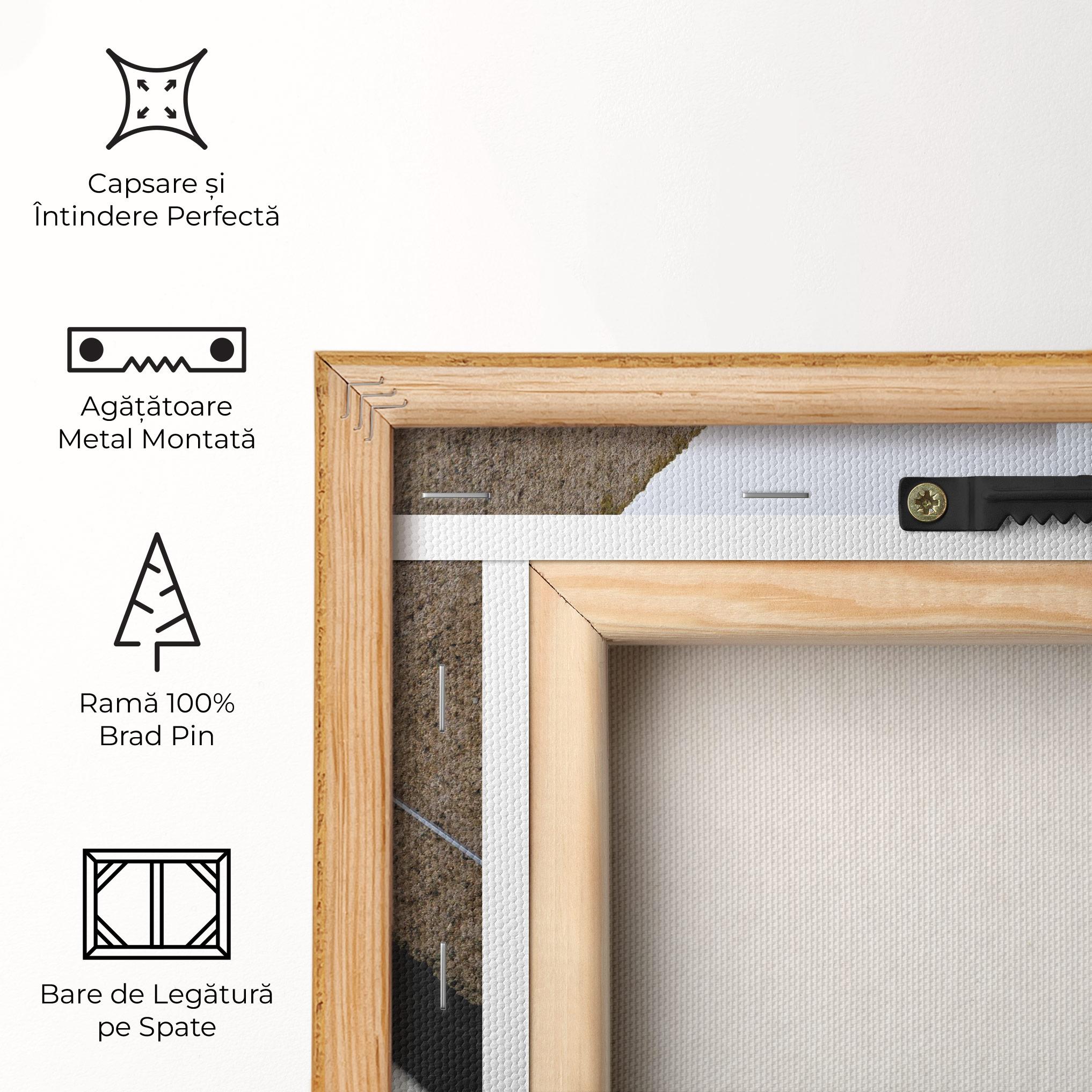 Tablou Canvas Black Stairs mockup 5