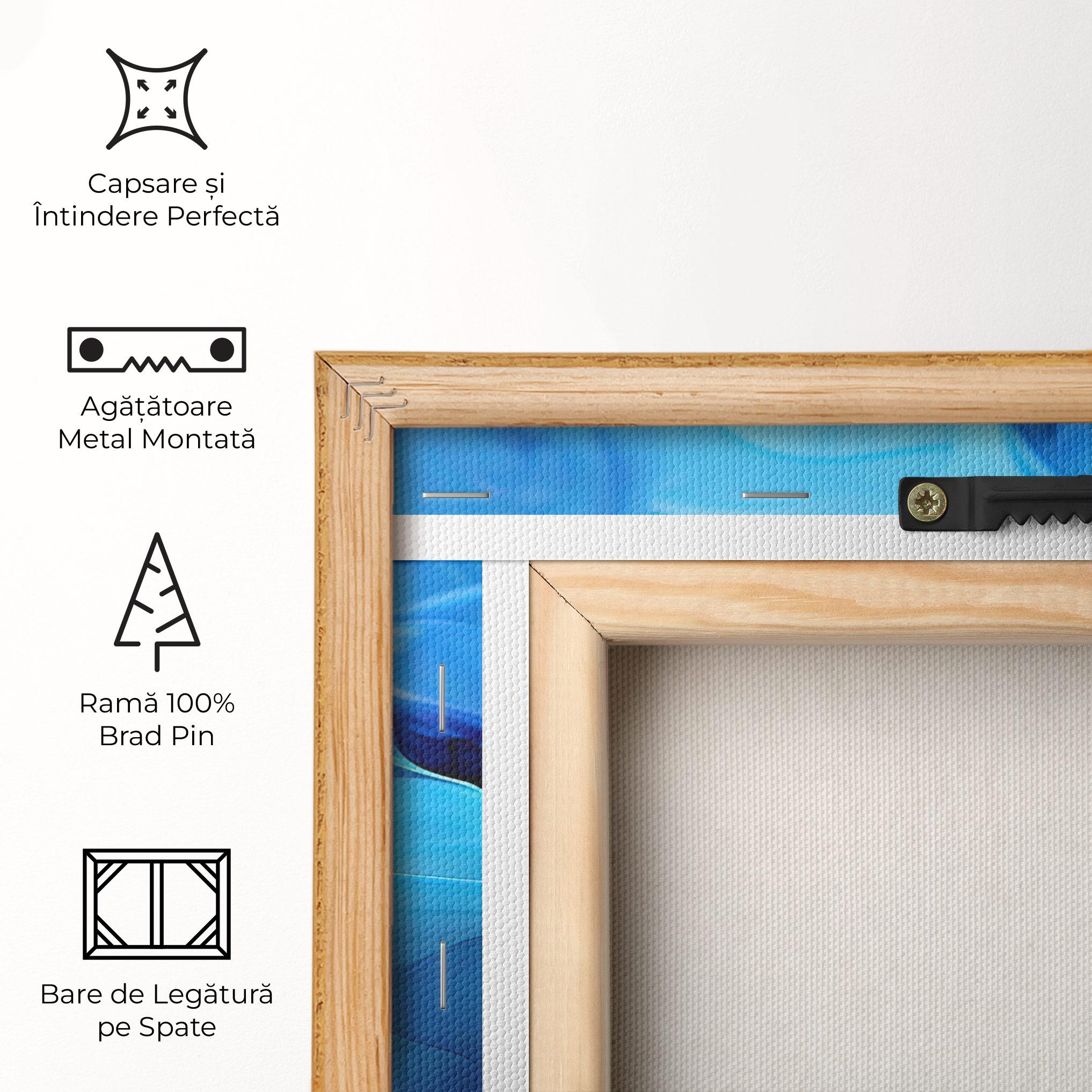 Tablou Canvas Blue Orange Floating mockup 5