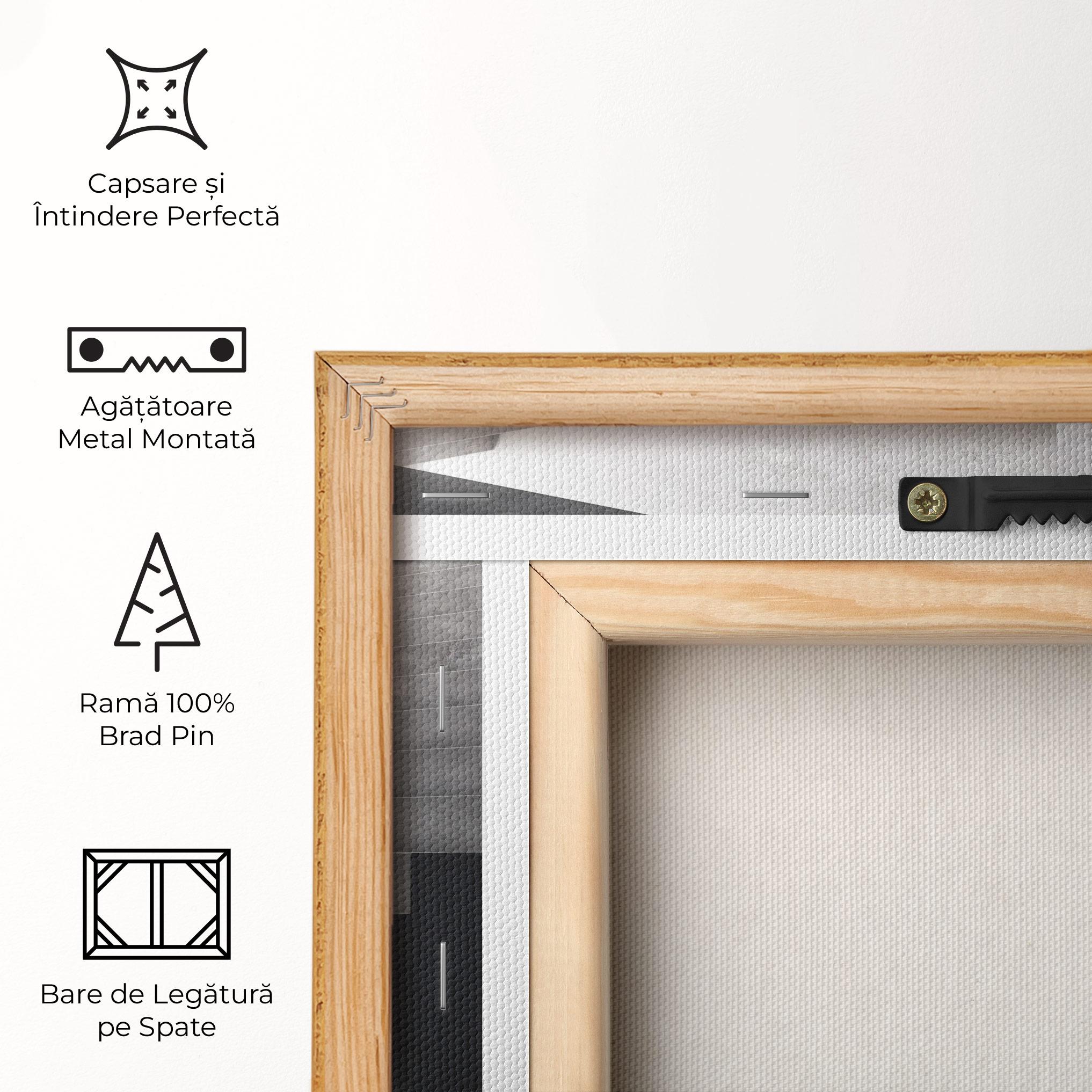 Tablou Canvas Concrete Stairs mockup 5