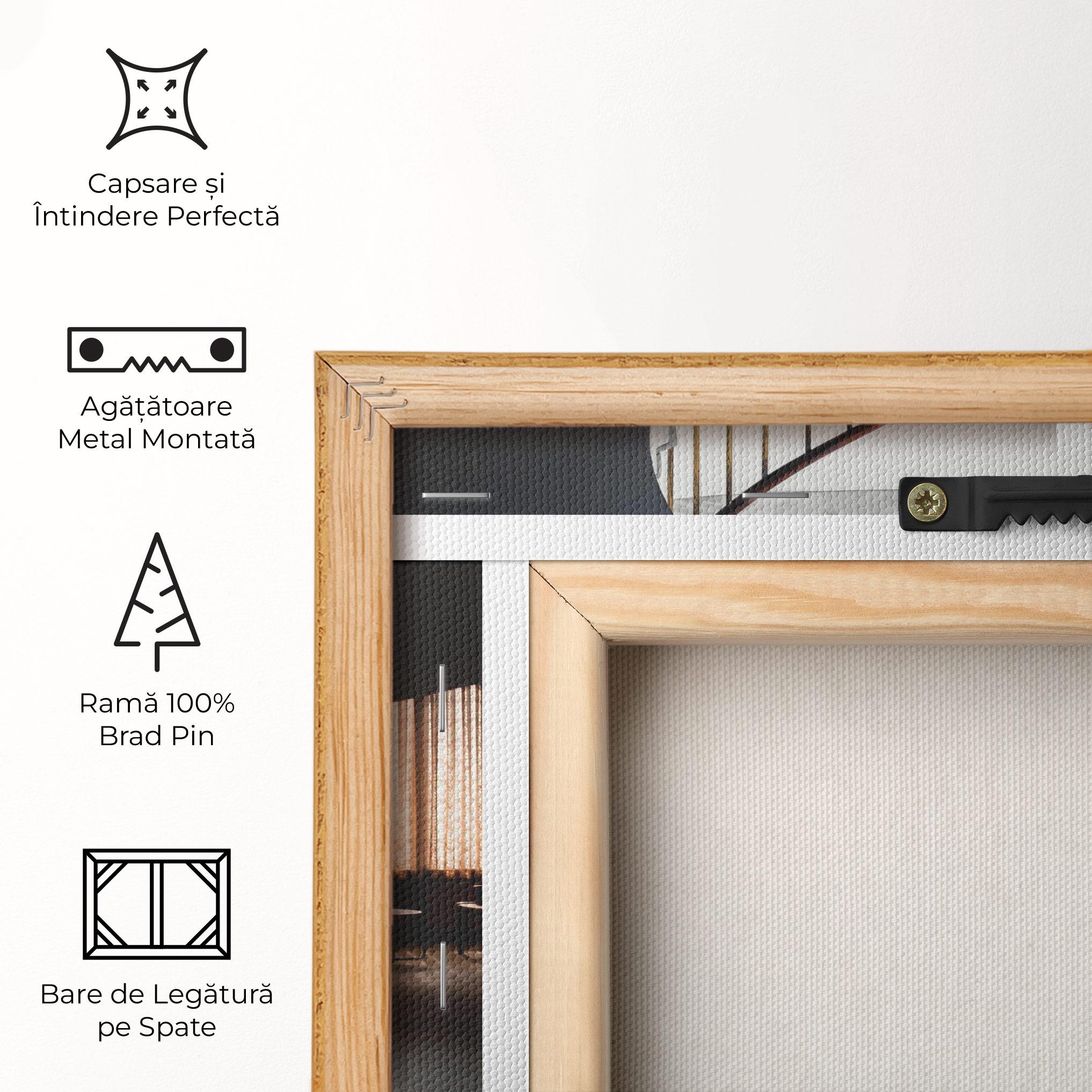 Tablou Canvas Dark Room Stairs mockup 5