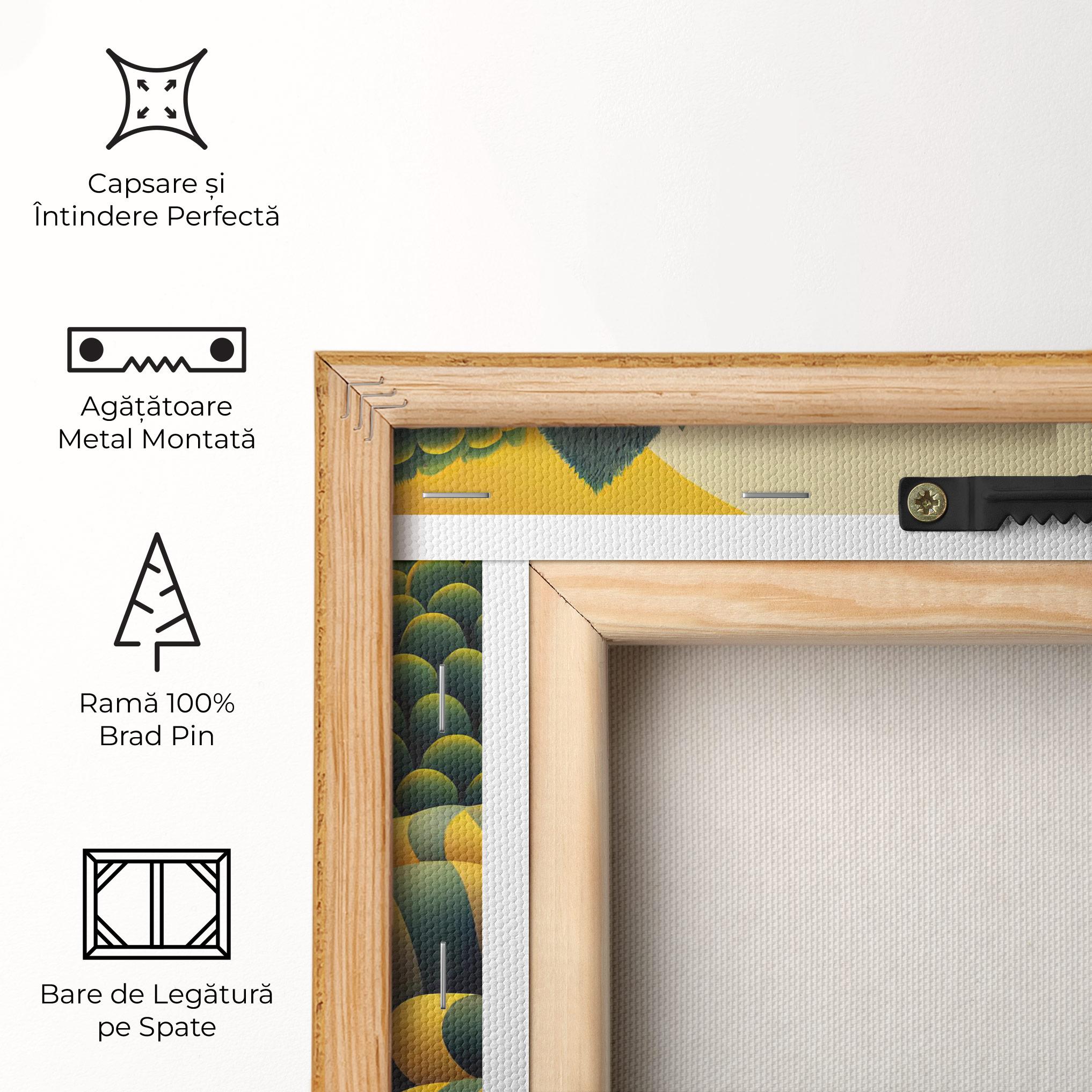 Tablou Canvas Green Yellow View mockup 5