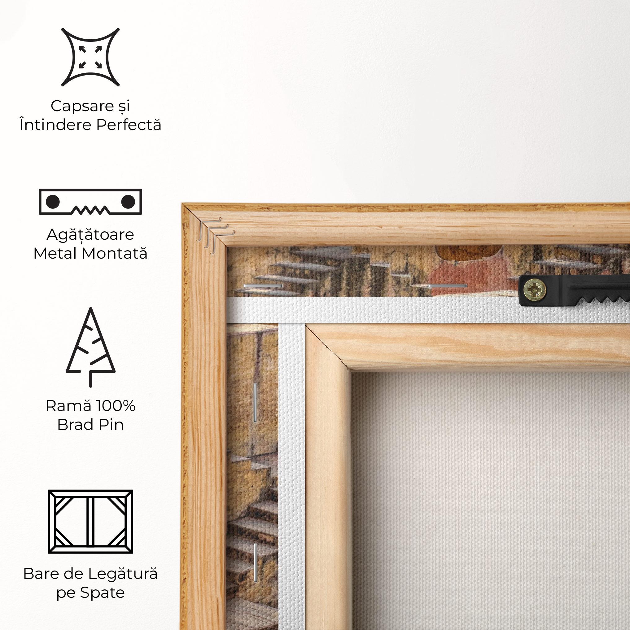 Tablou Canvas Old Brown Stairs mockup 5