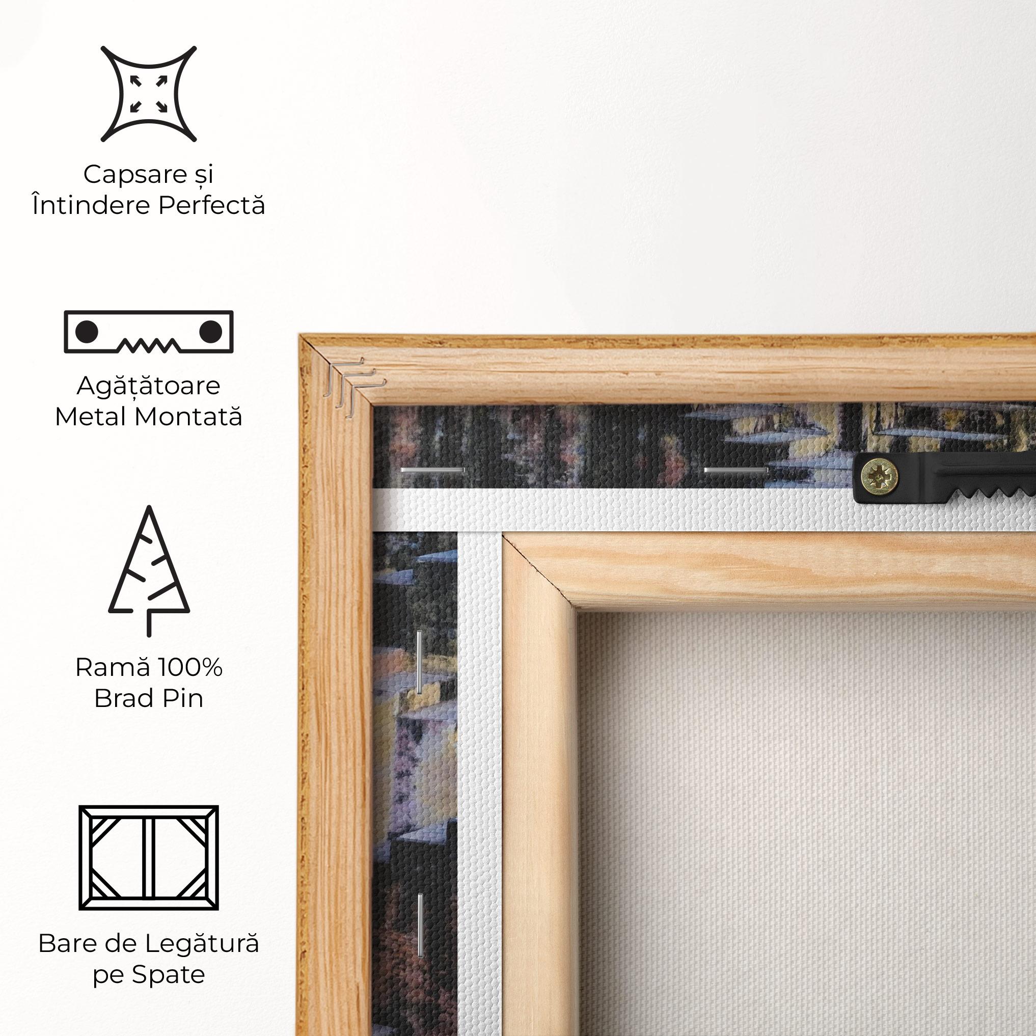 Tablou Canvas Old Yellow Stairs mockup 5