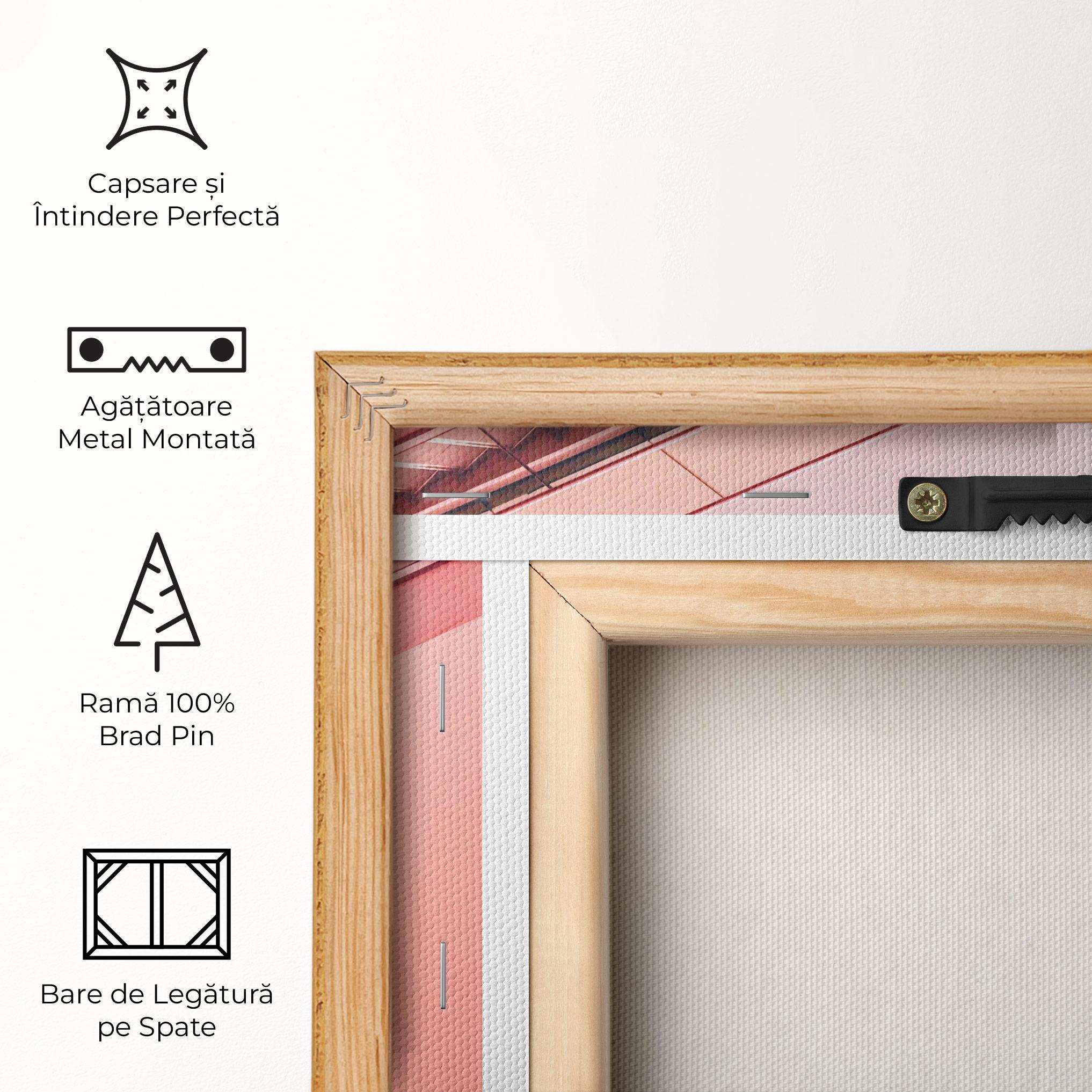 Tablou Canvas Pink Stairs mockup 5