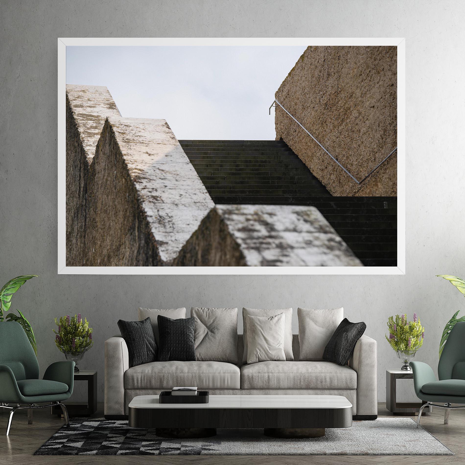 Tablou Canvas Black Stairs mockup 7