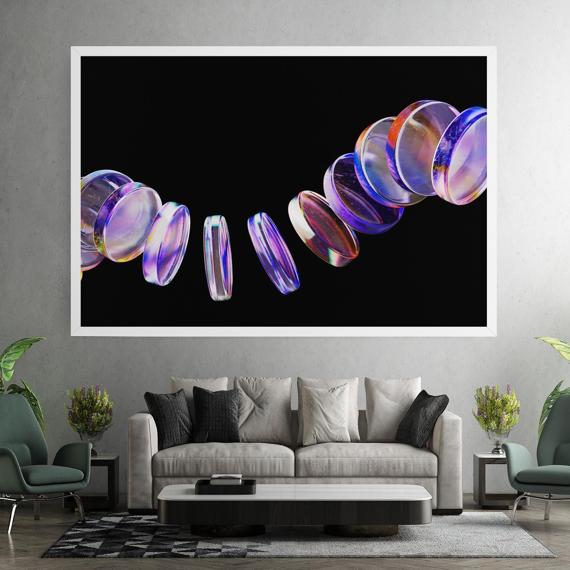 Tablou Canvas Circle Glass Floating mockup 7