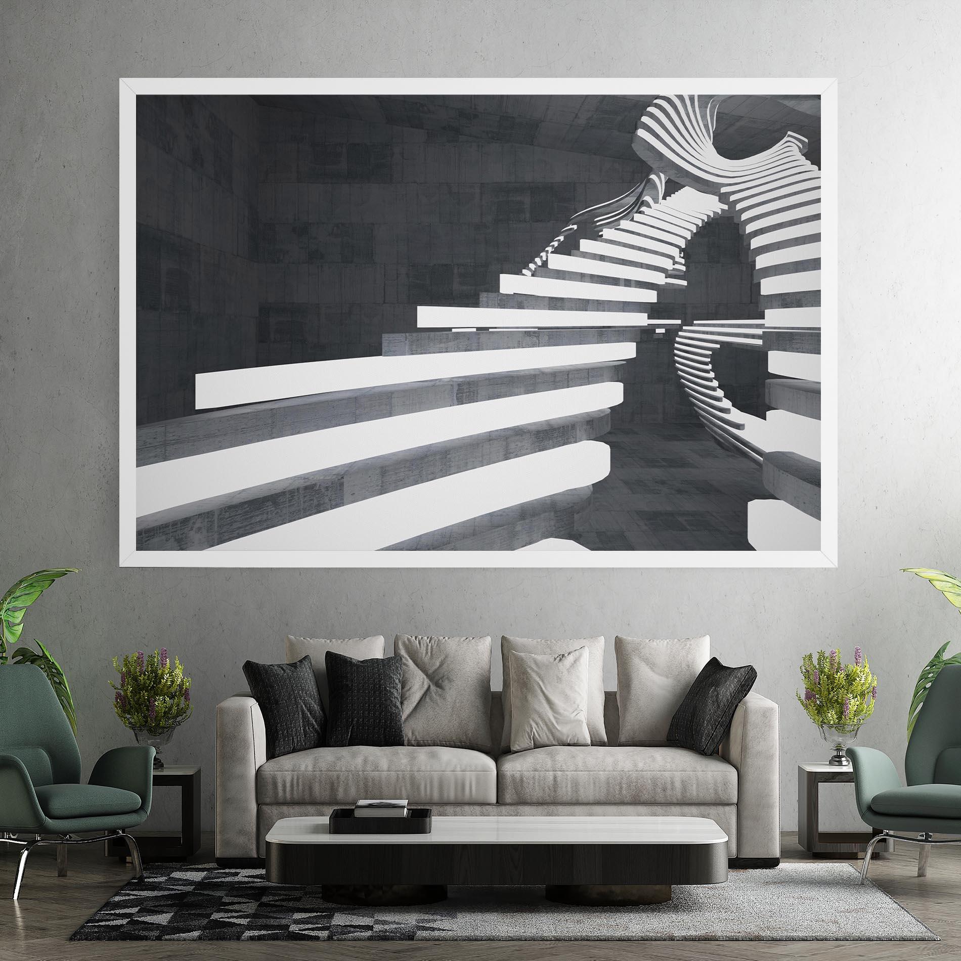 Tablou Canvas Concrete Room mockup 7