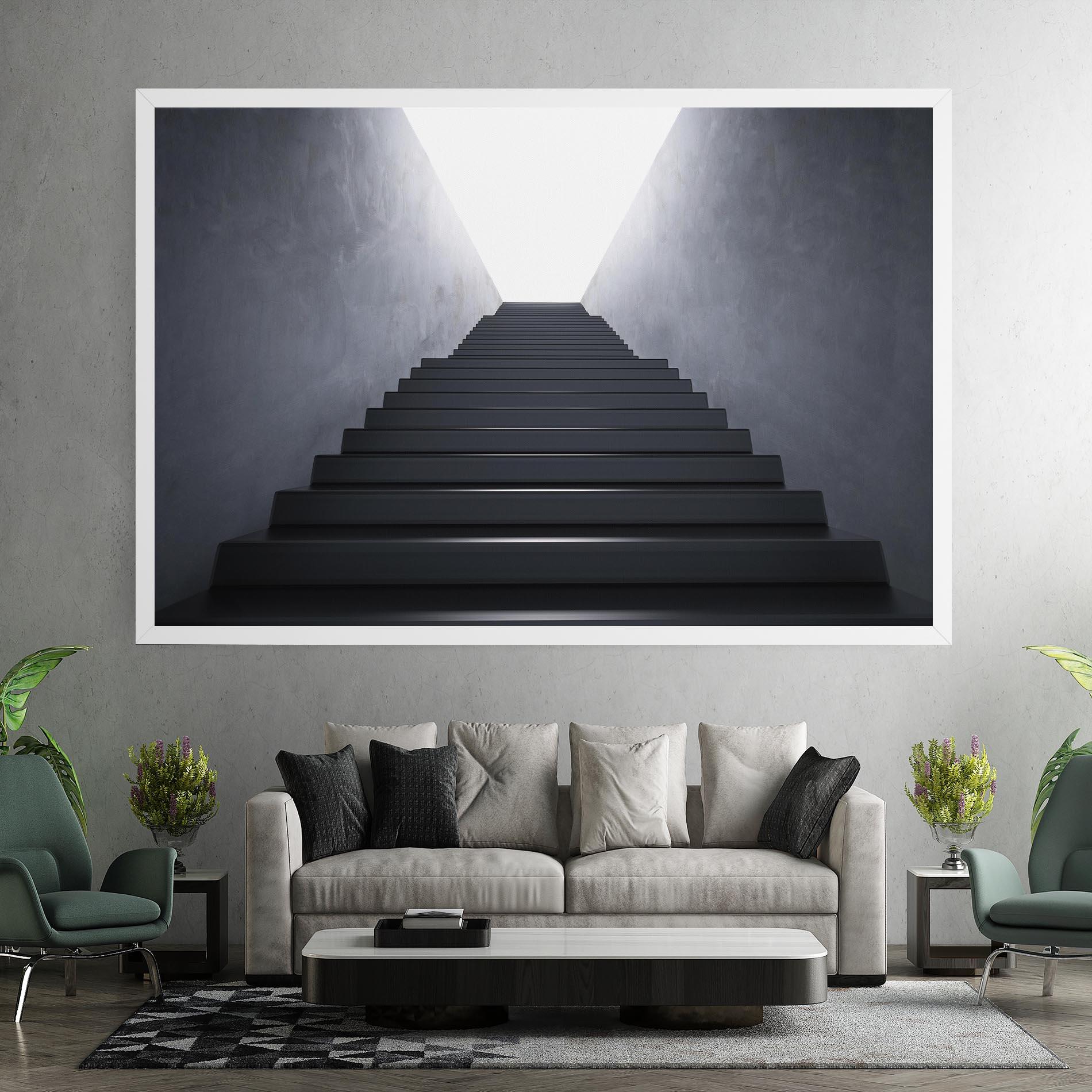 Tablou Canvas Empty Staircase mockup 7
