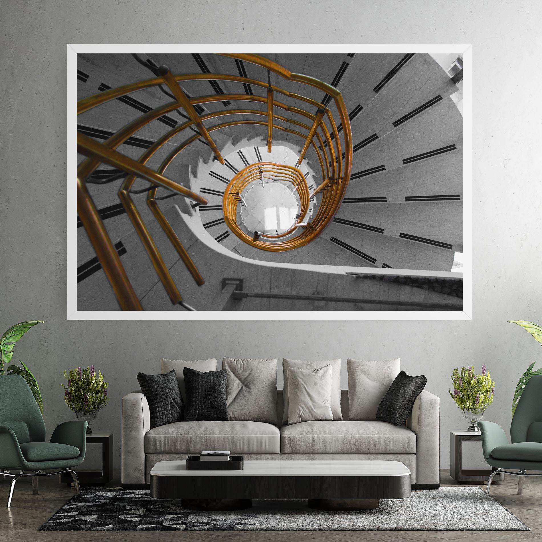 Tablou Canvas Gold Bar Stairs mockup 7