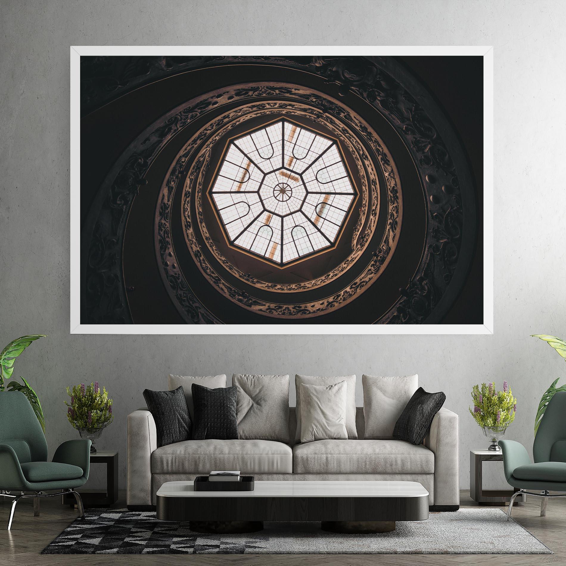 Tablou Canvas Museum Ceiling Daytime mockup 7